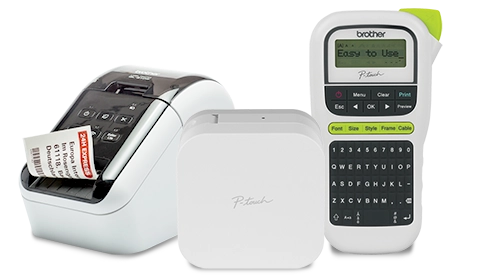 Brother P-touch label makers and label printers