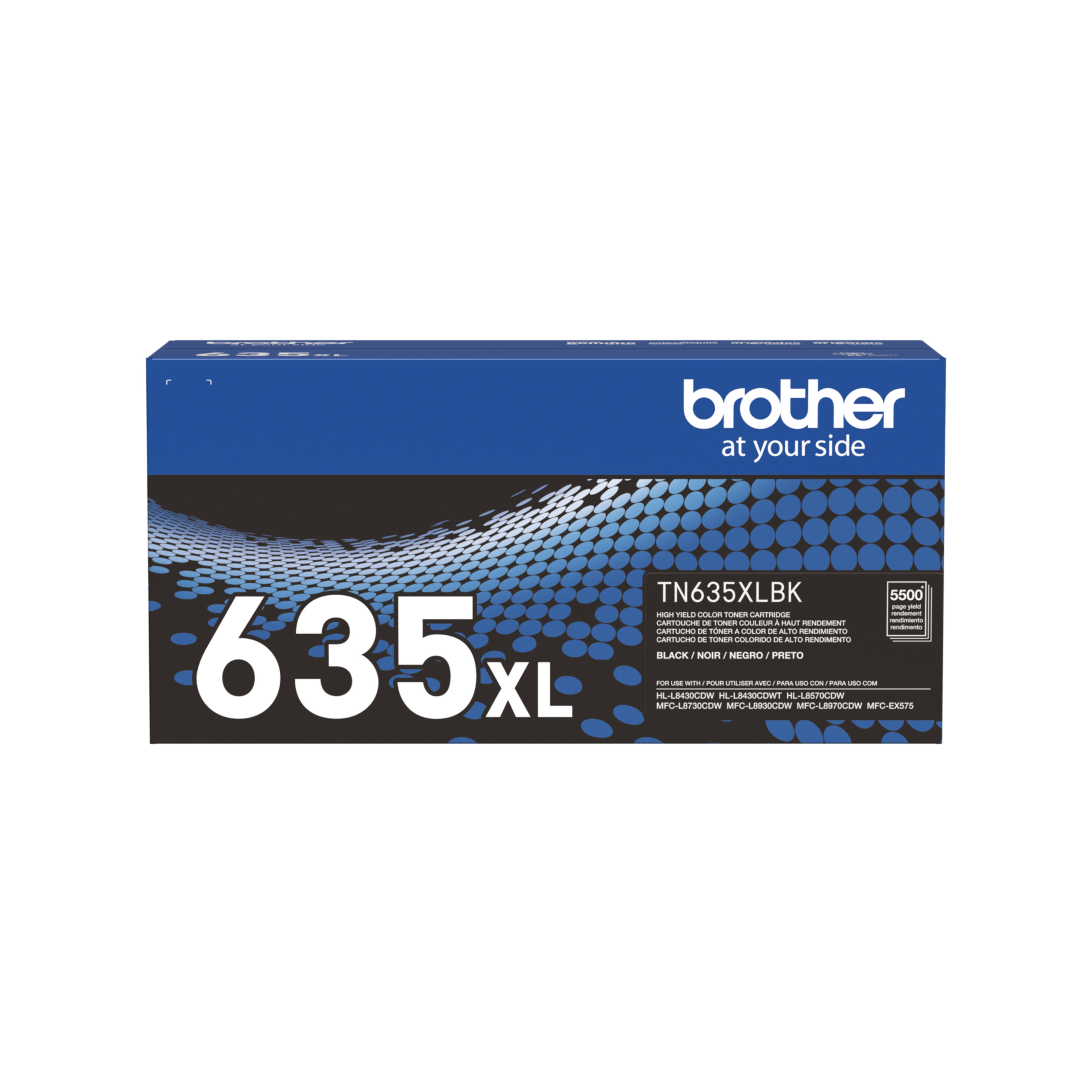 Brother Genuine TN635XLBK High Yield Black Toner Cartridge