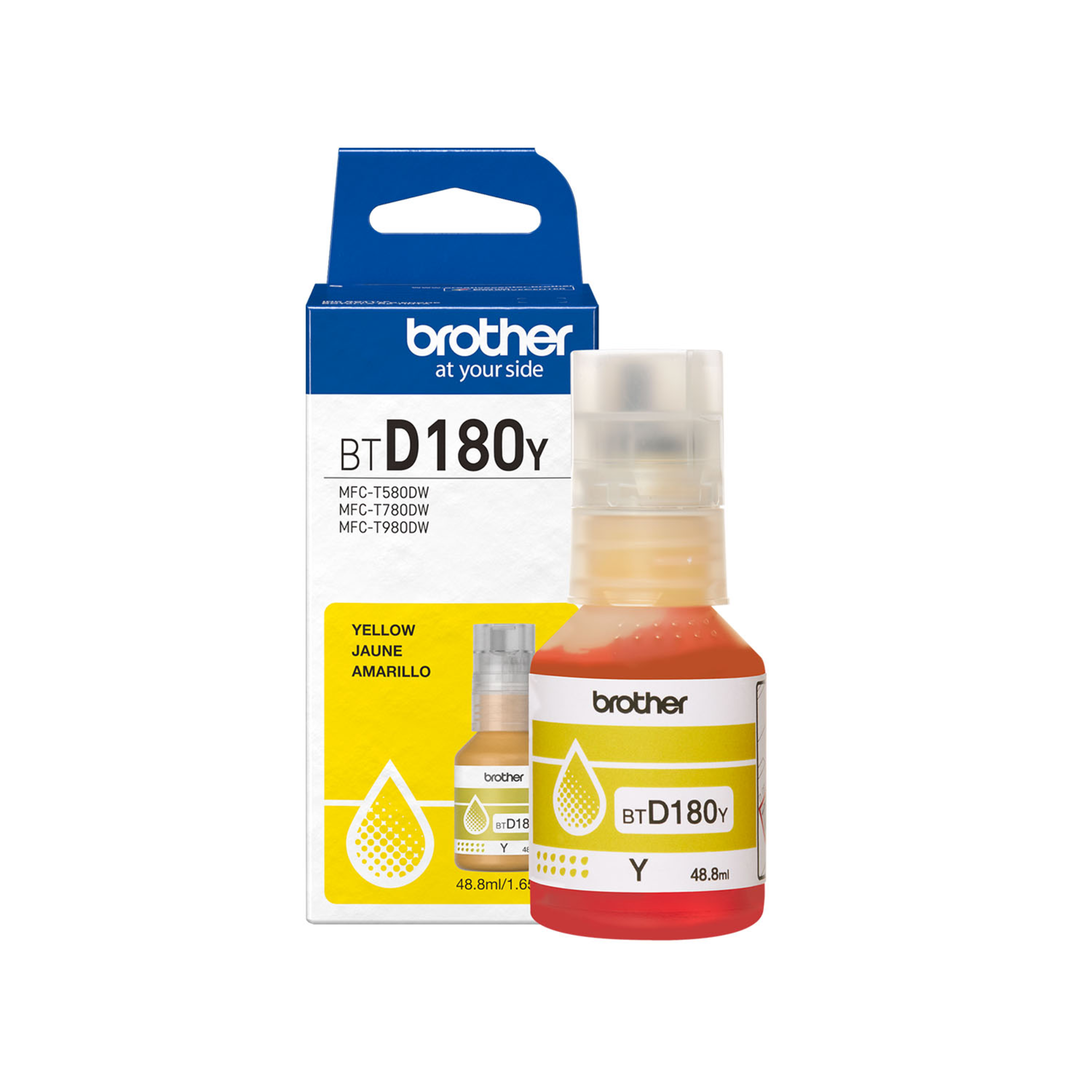 Brother Genuine BTD180YS High Yield Yellow Ink Bottle