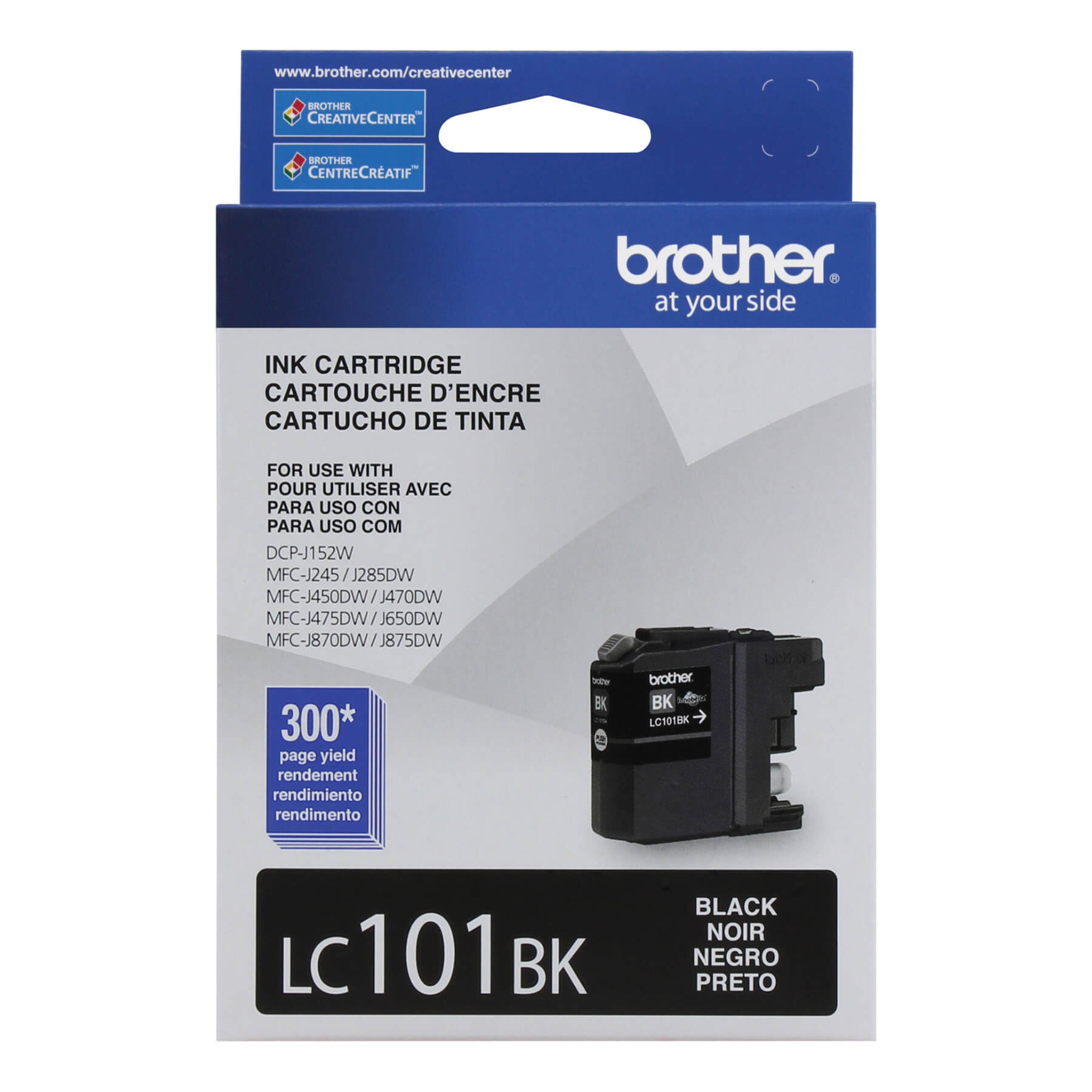 Brother LC101BKS Innobella Black Ink Cartridge, Standard Yield