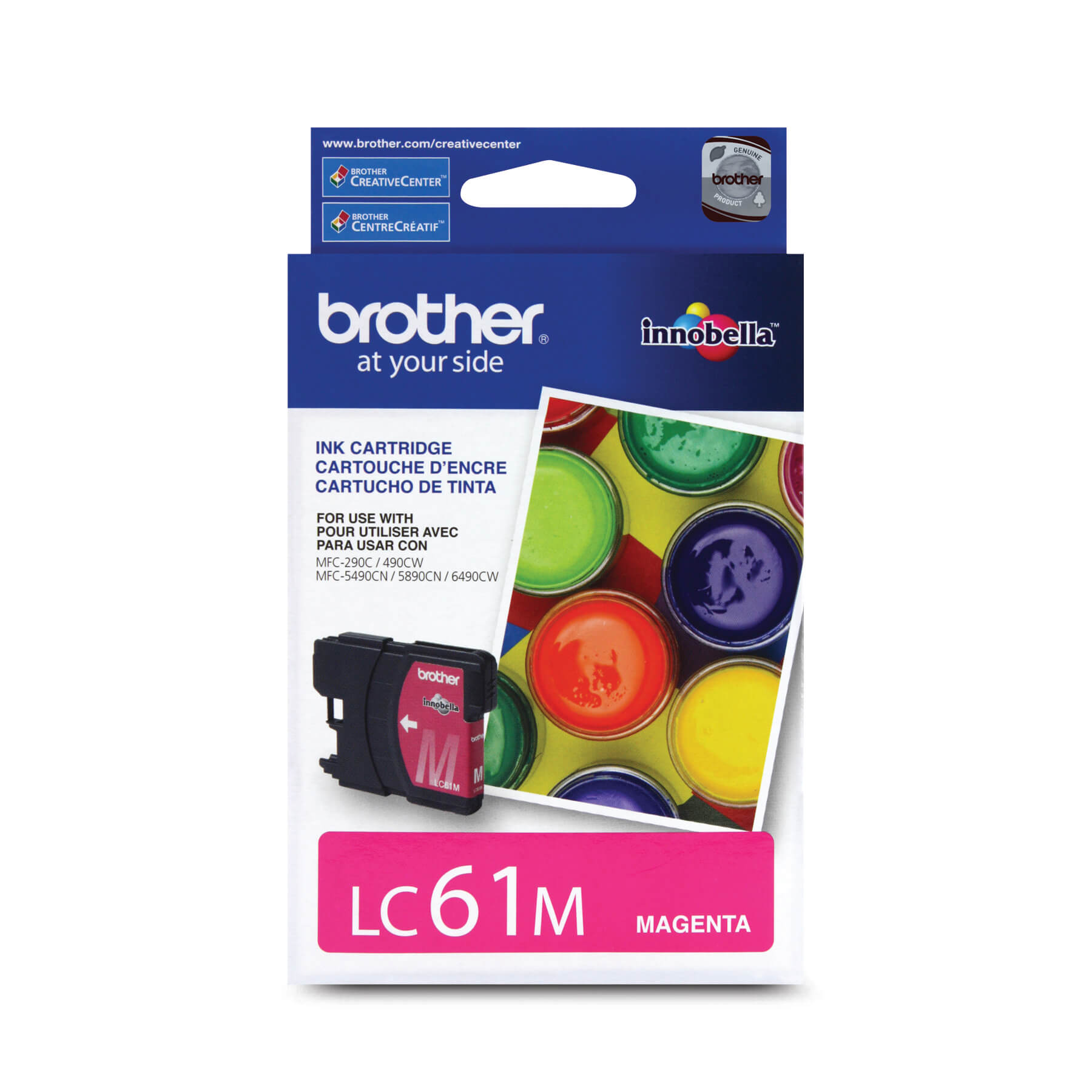 Brother LC61MS Innobella Magenta Ink Cartridge, Standard Yield