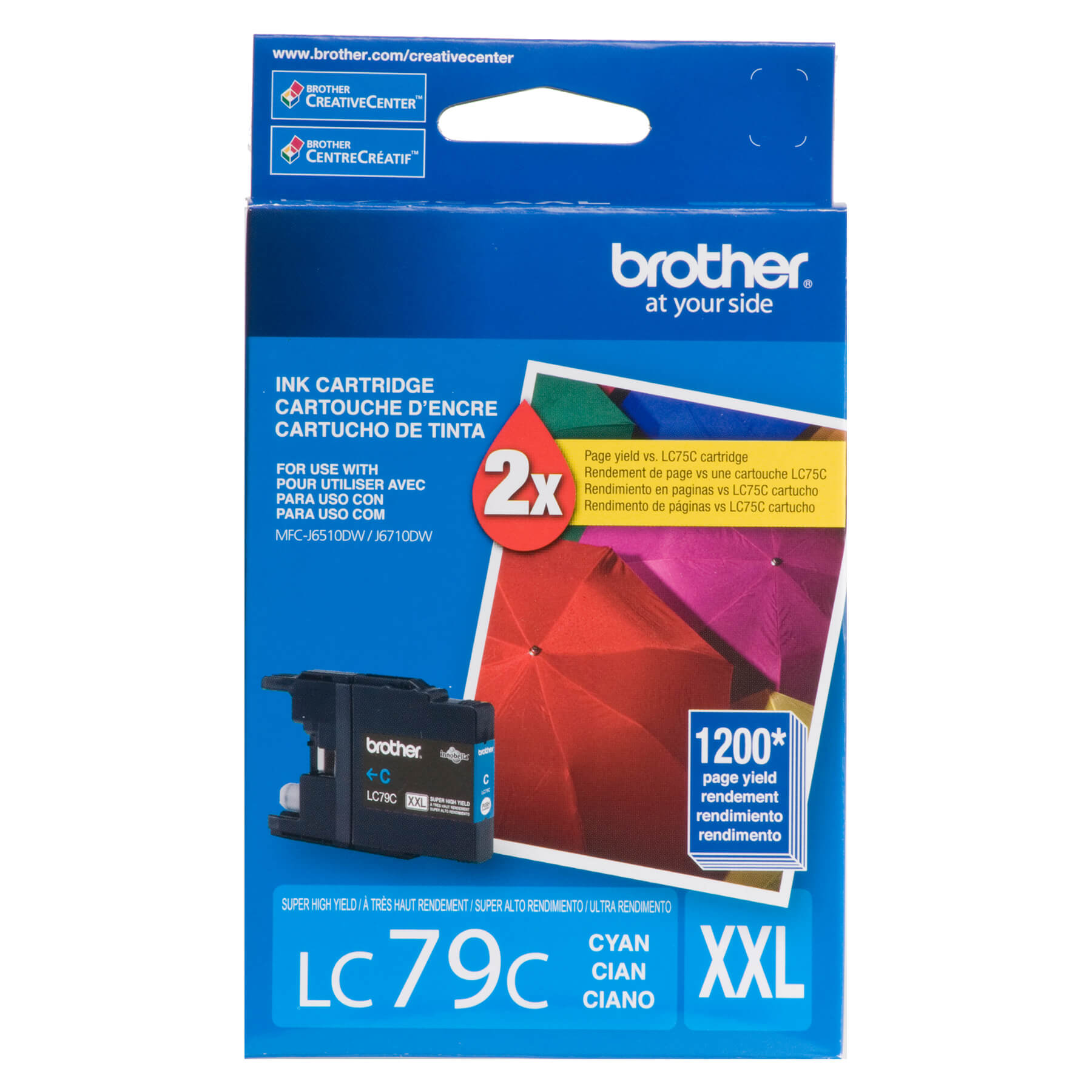 Brother LC79CS Innobella Cyan Ink Cartridge, Super High Yield