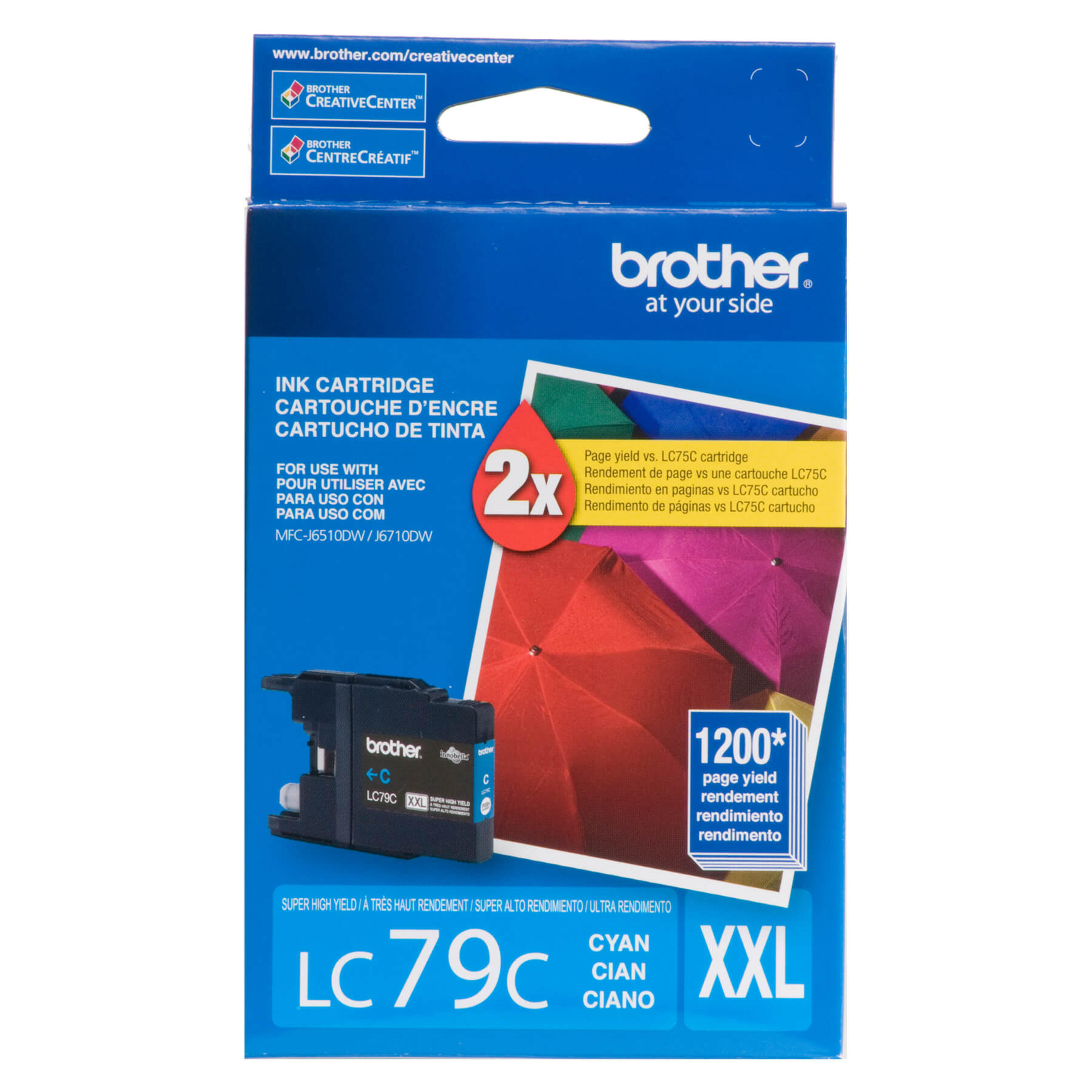 Brother LC79CS Innobella Cyan Ink Cartridge, Super High Yield