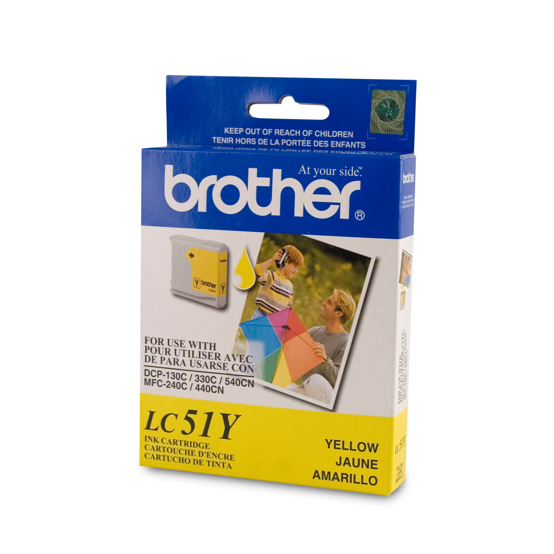 Brother LC51YS Innobella Yellow Ink Cartridge, Standard Yield