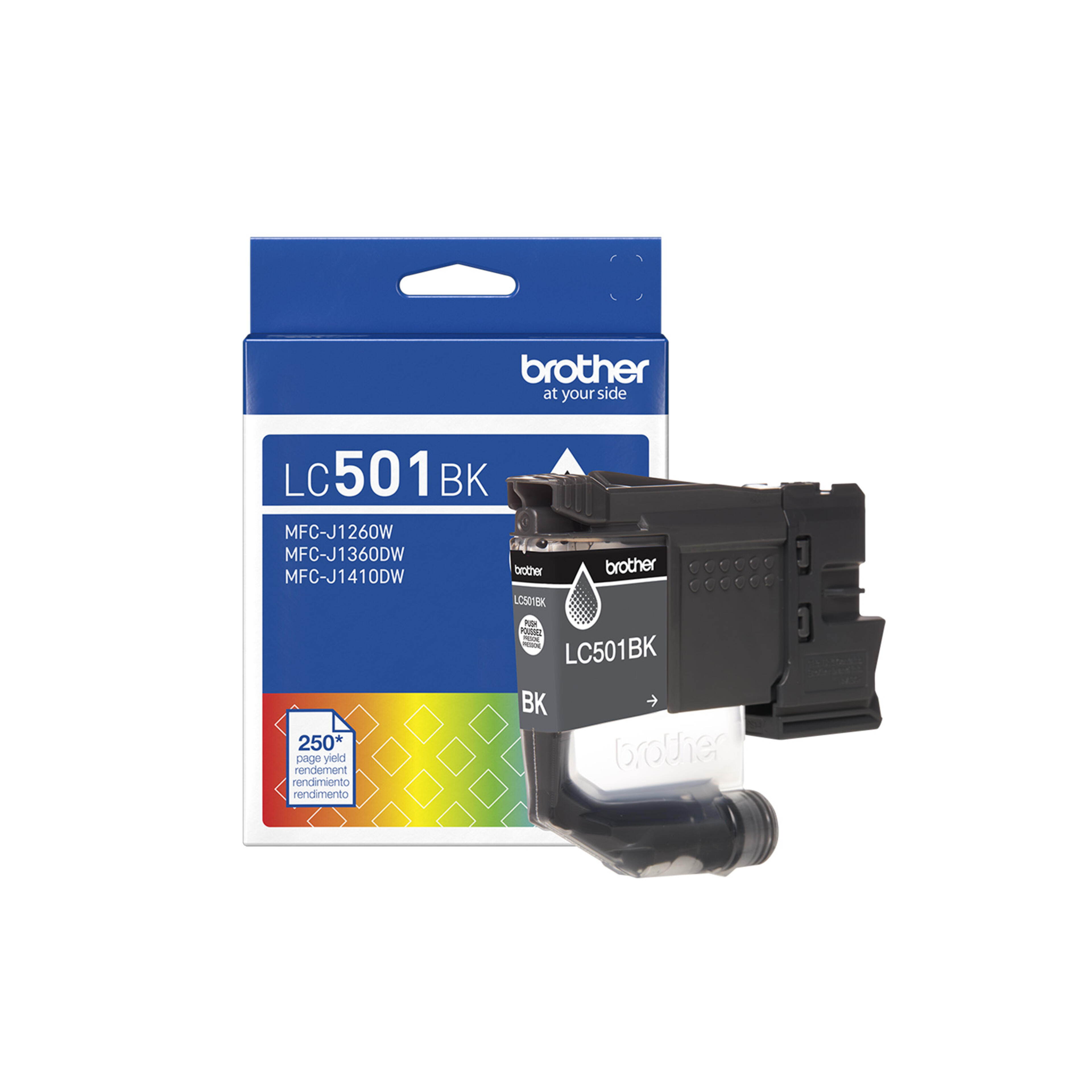 Brother Genuine LC501BKS Standard Yield Black Ink Cartridge