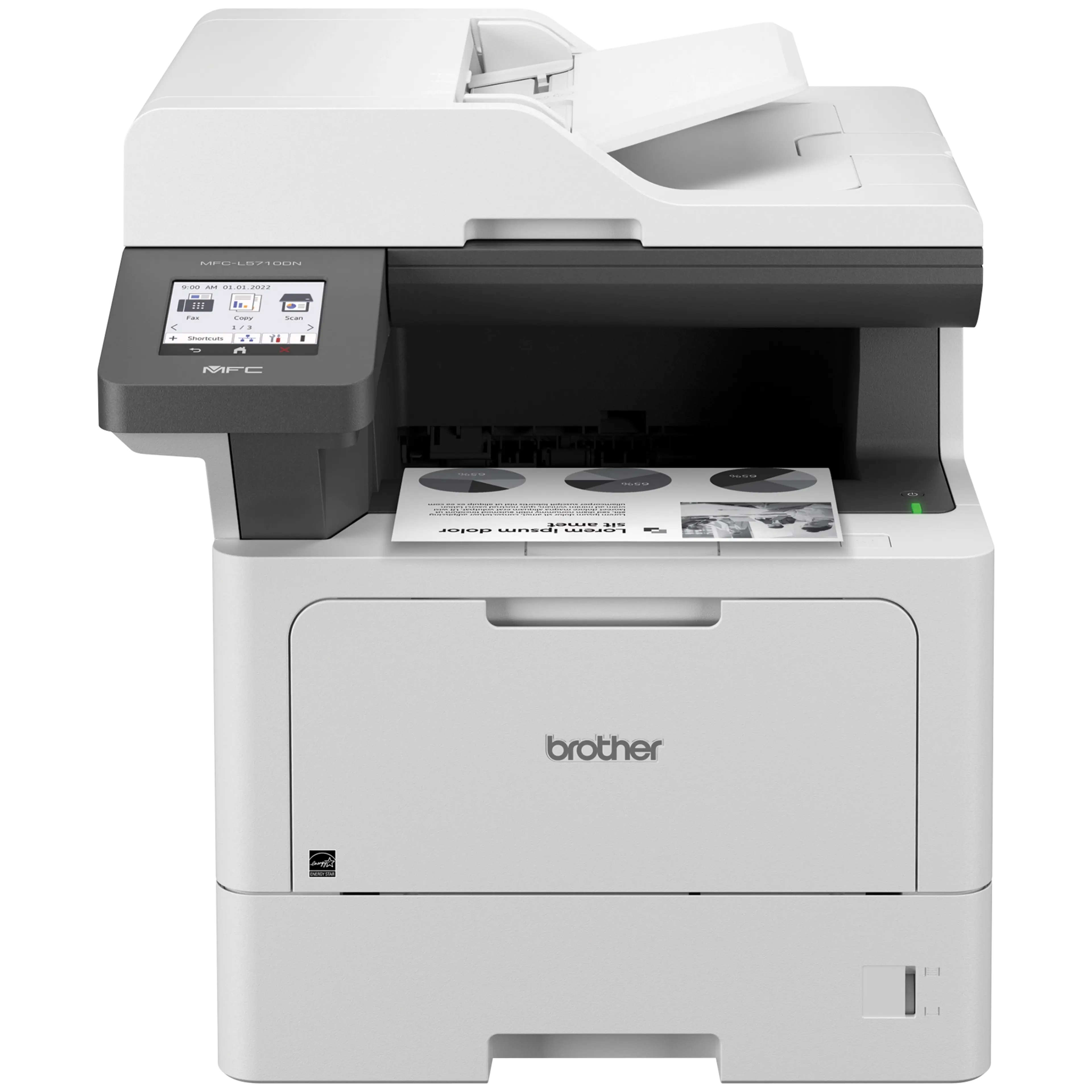 Brother MFC-L5710DN Business Monochrome Laser All-in-One Printer with Networking and Duplex Print, Scan, and Copy