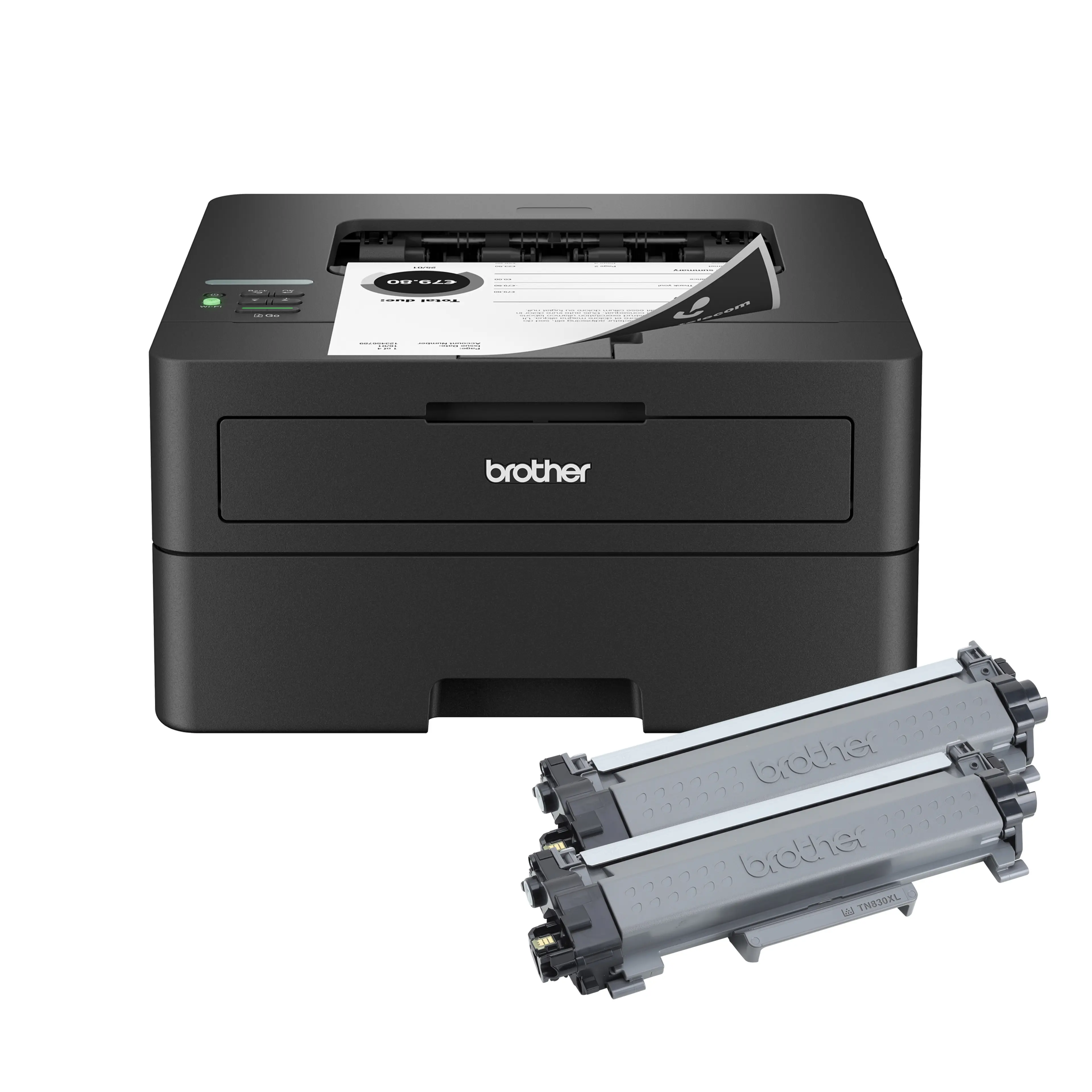 Brother HL-L2460DWXL Home Office-Ready Monochrome Laser Printer with 4,200 Prints In-box, Duplex and Mobile Printing