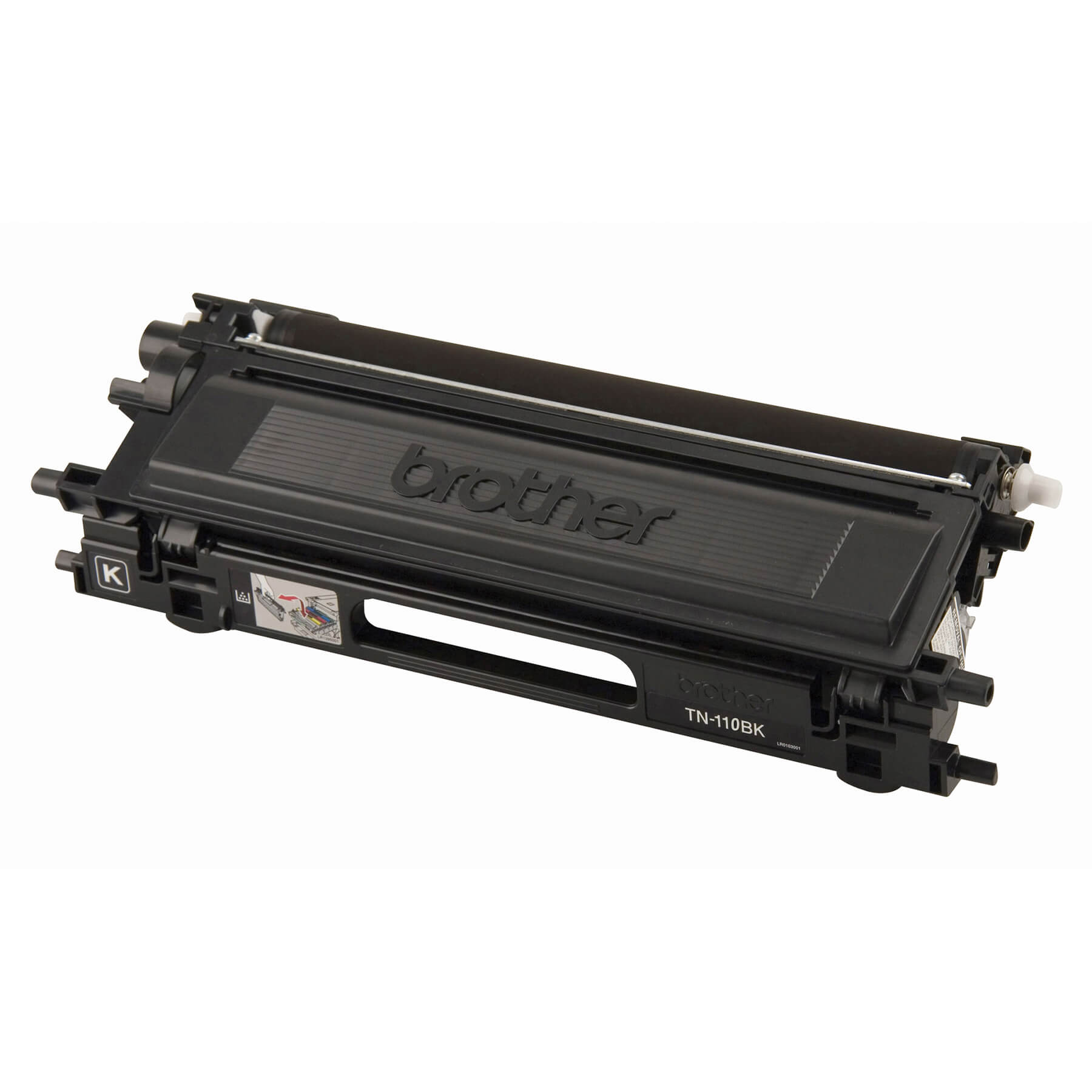 Brother TN110BK Black Toner Cartridge, Standard Yield