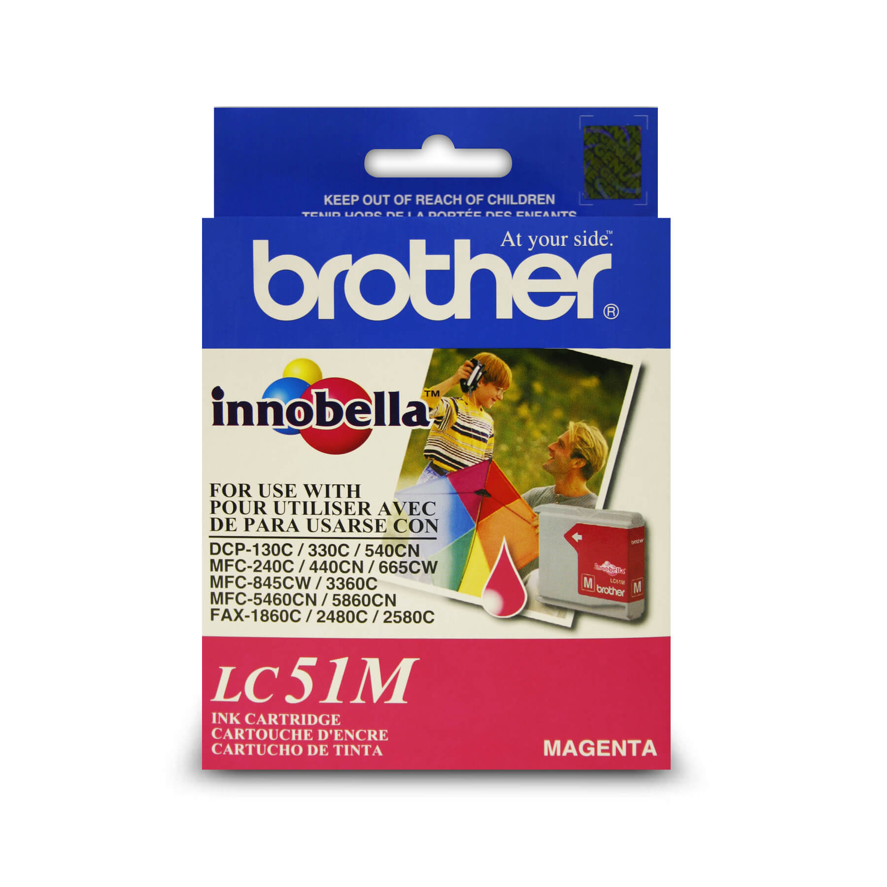 Brother LC51MS Innobella Magenta Ink Cartridge, Standard Yield