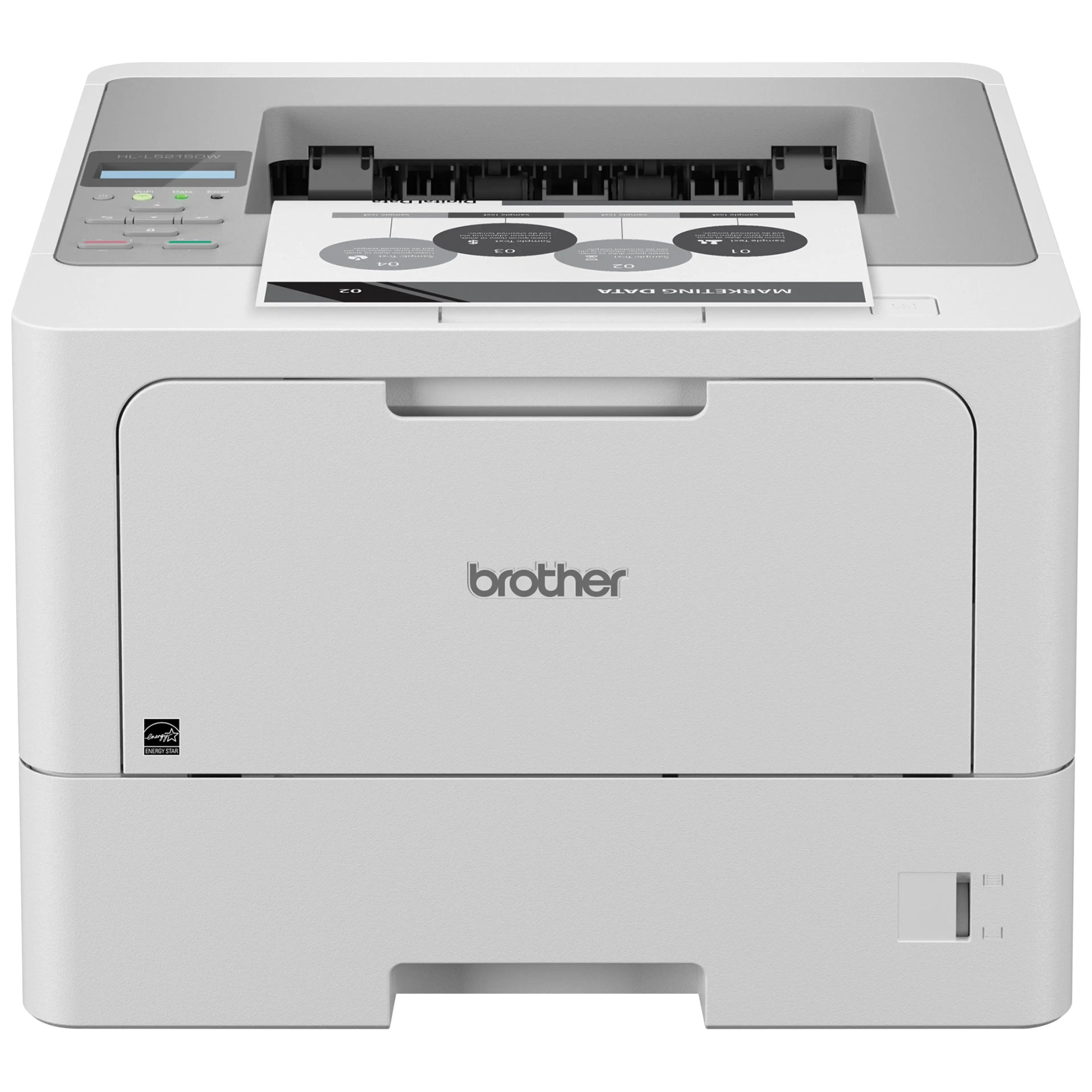 Brother HL-L5215DW Business Monochrome Laser Printer with Duplex Printing, Wireless, and Gigabit Ethernet Networking