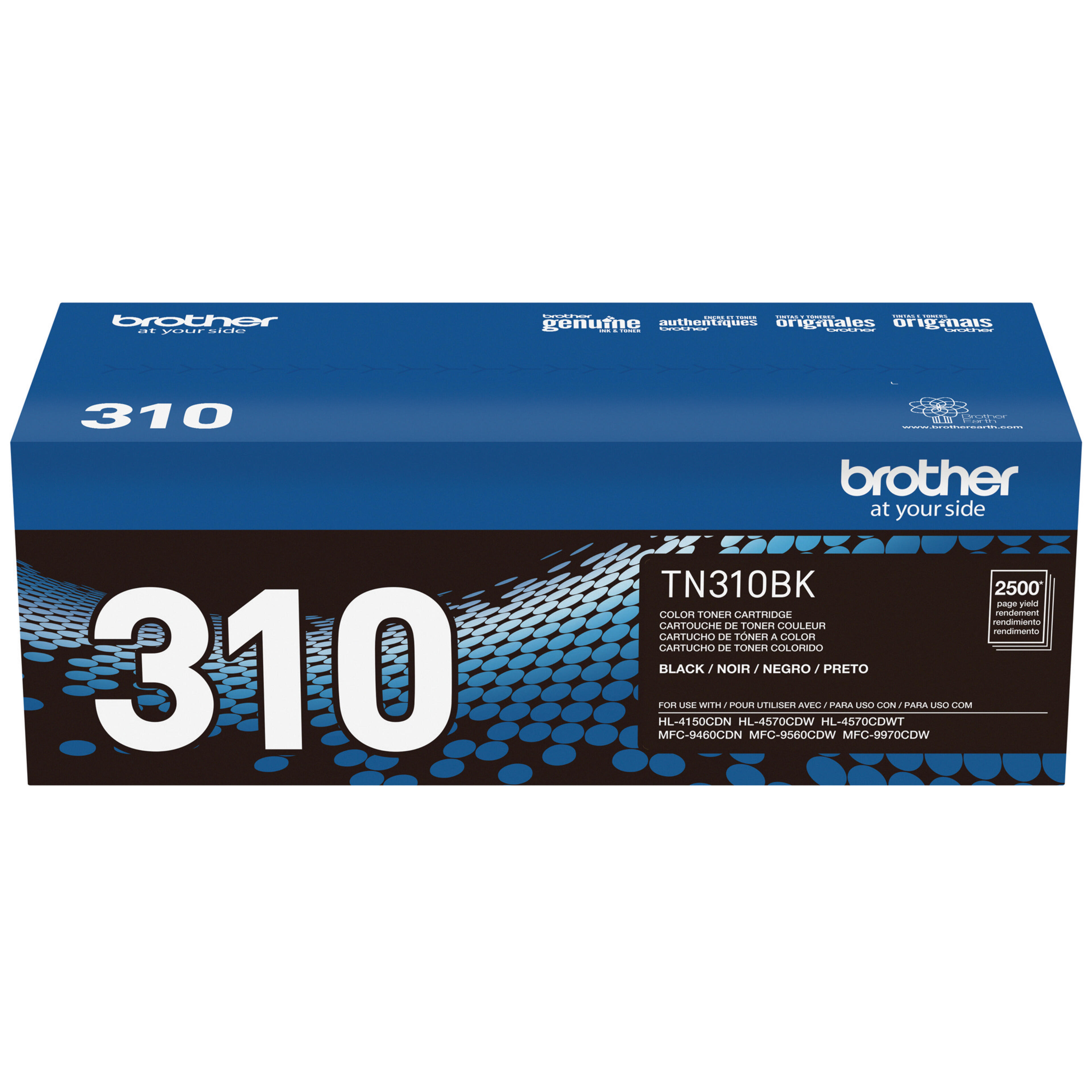 Brother TN310BK Black Toner Cartridge, Standard Yield
