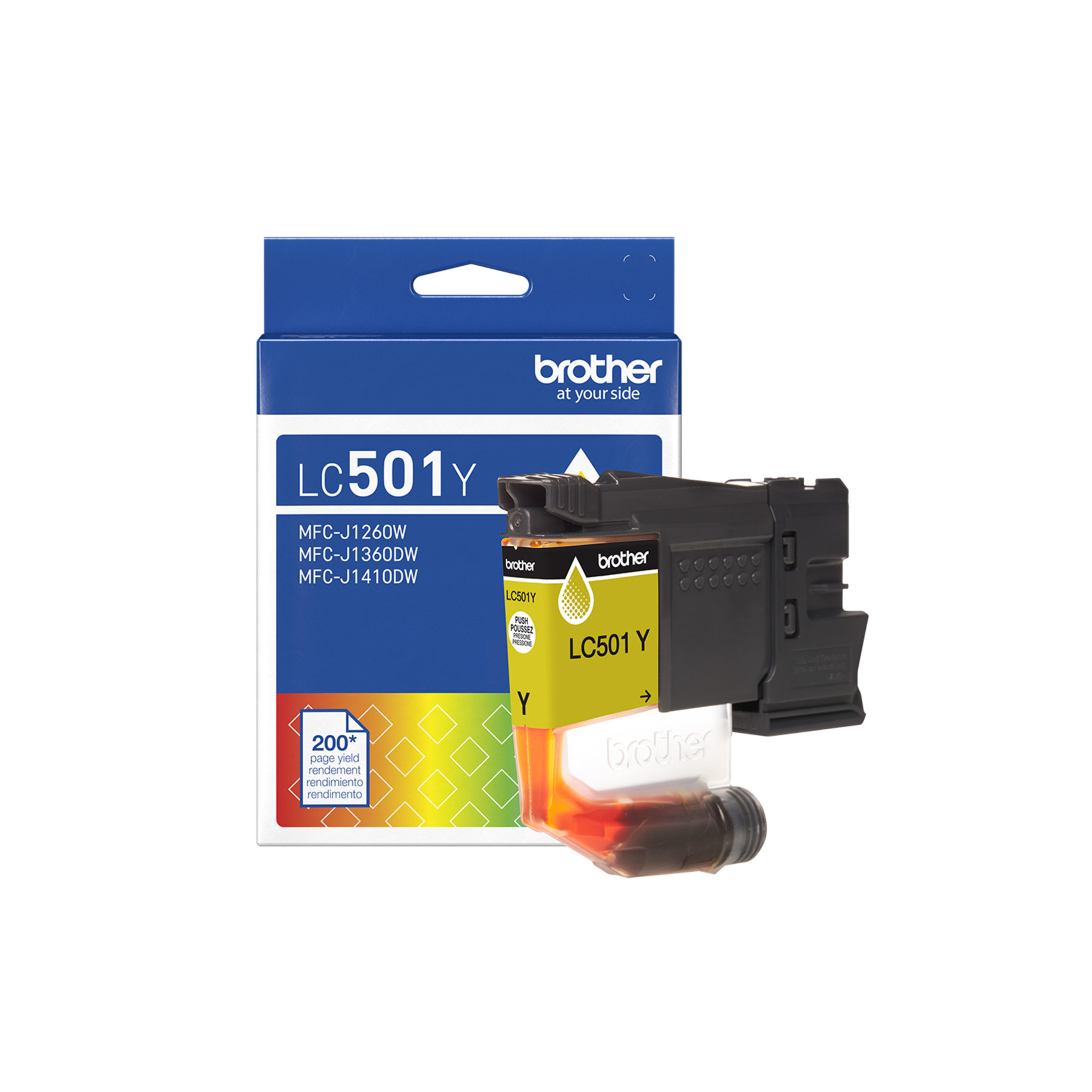 Brother Genuine LC501YS Standard Yield Yellow Ink Cartridge