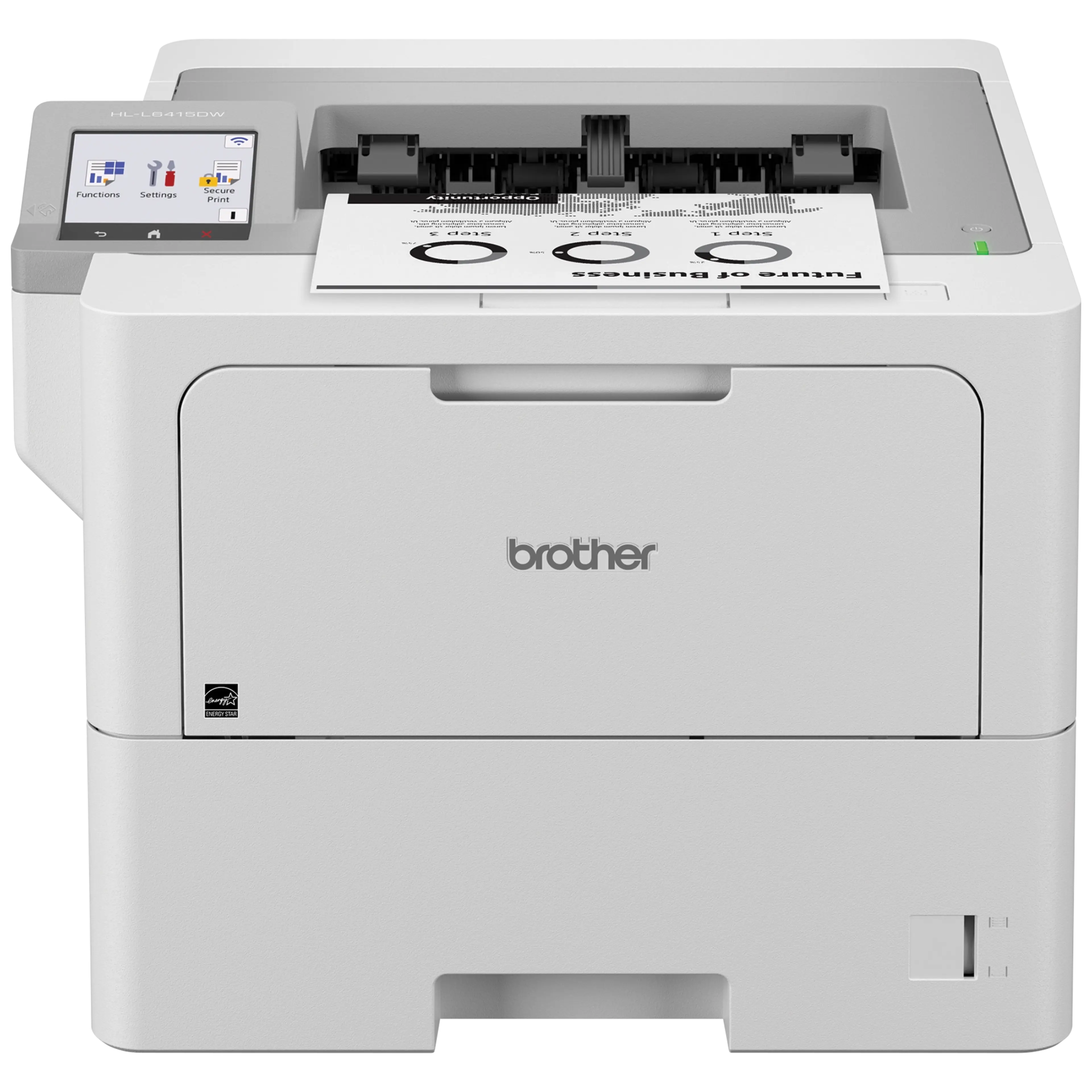 Brother HL-L6415DW Enterprise Monochrome Laser Printer with a Low Total Cost of Ownership, Advanced Security, and Large Paper Capacity