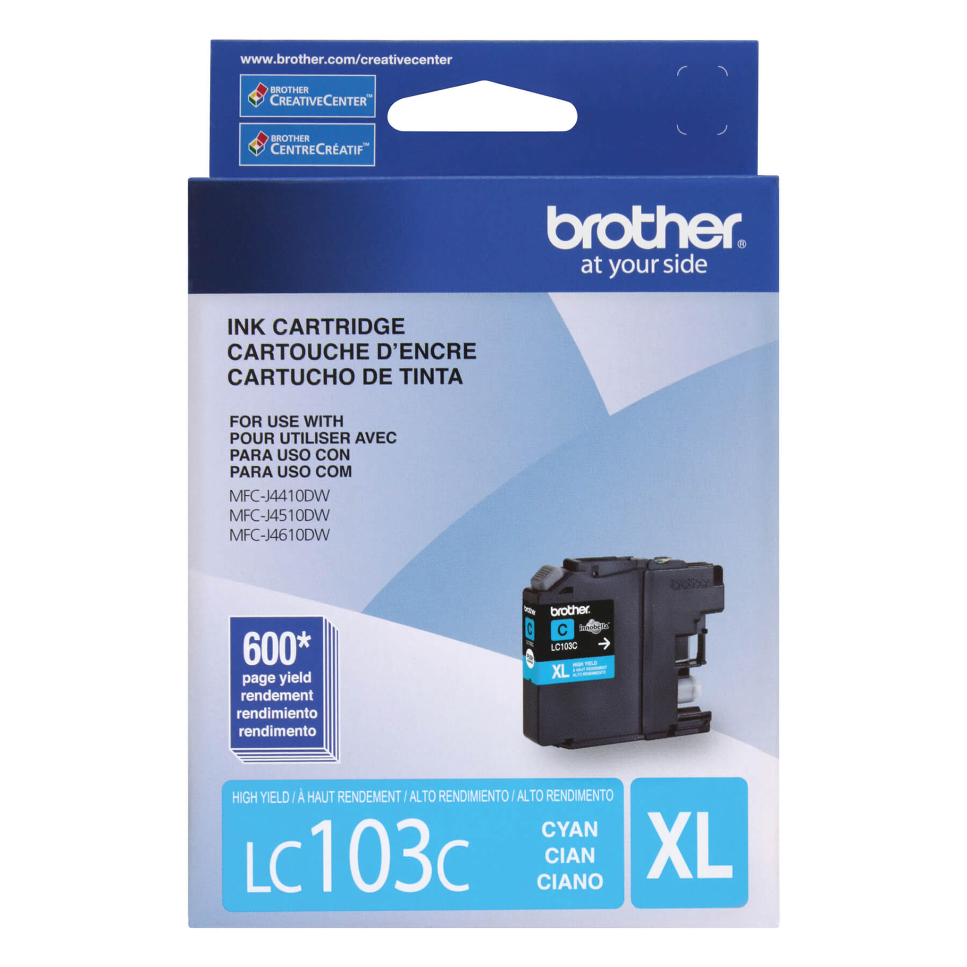 Brother LC103CS Innobella Cyan Ink Cartridge, High Yield (XL Series)