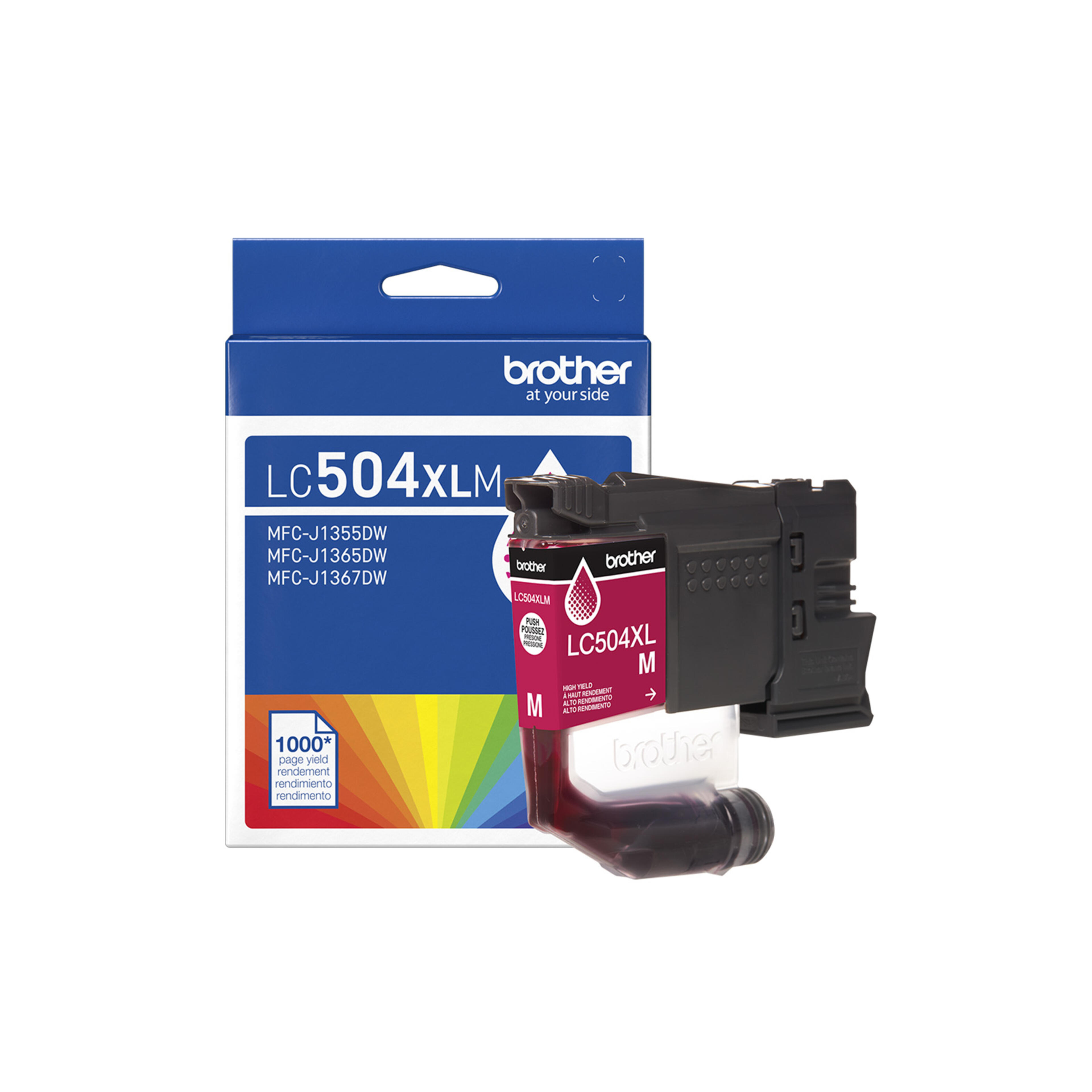 Brother Genuine LC504XLMS High Yield Magenta Ink Cartridge