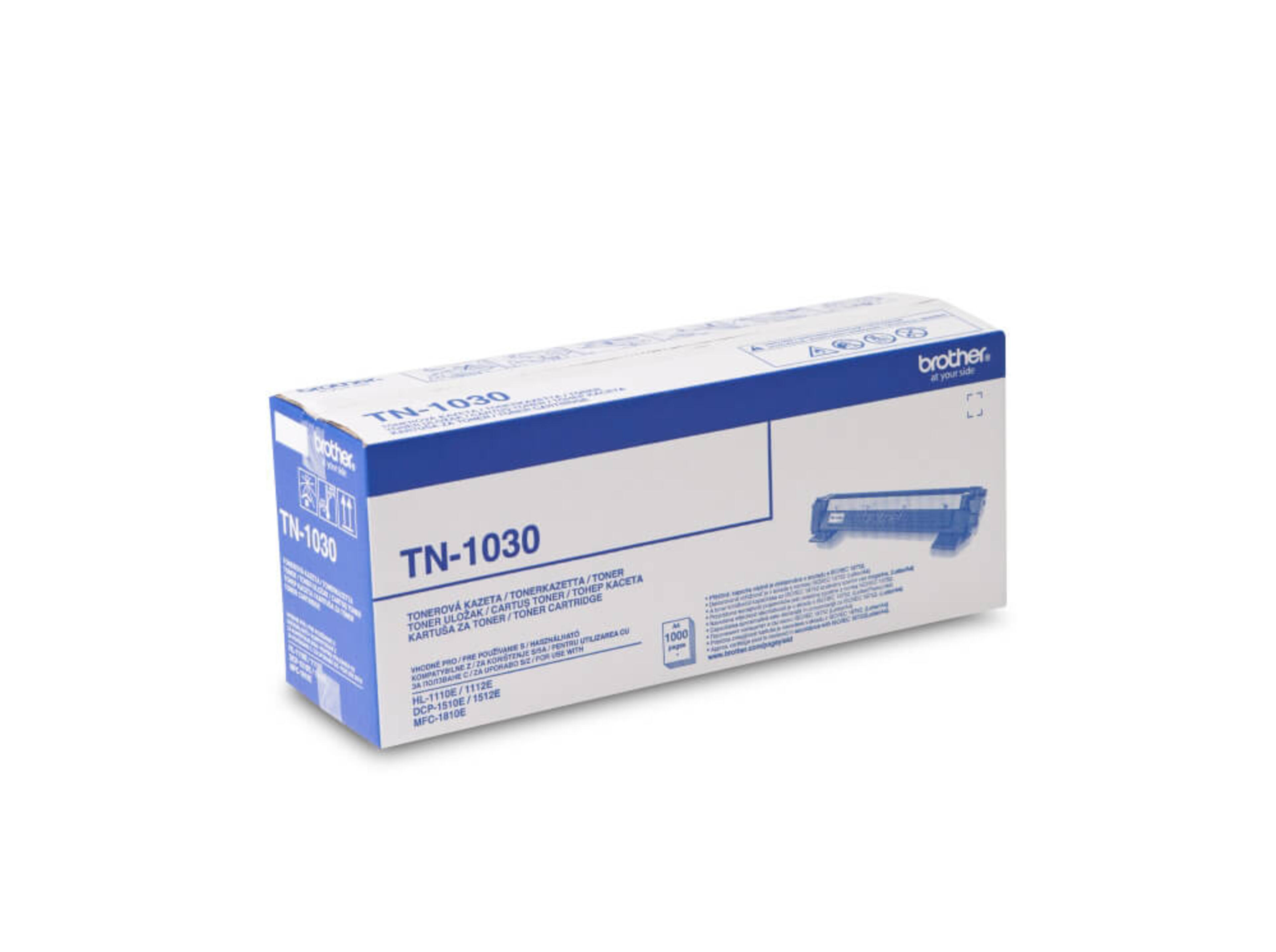 Brother TN1030 Black Toner Cartridge, Standard Yield