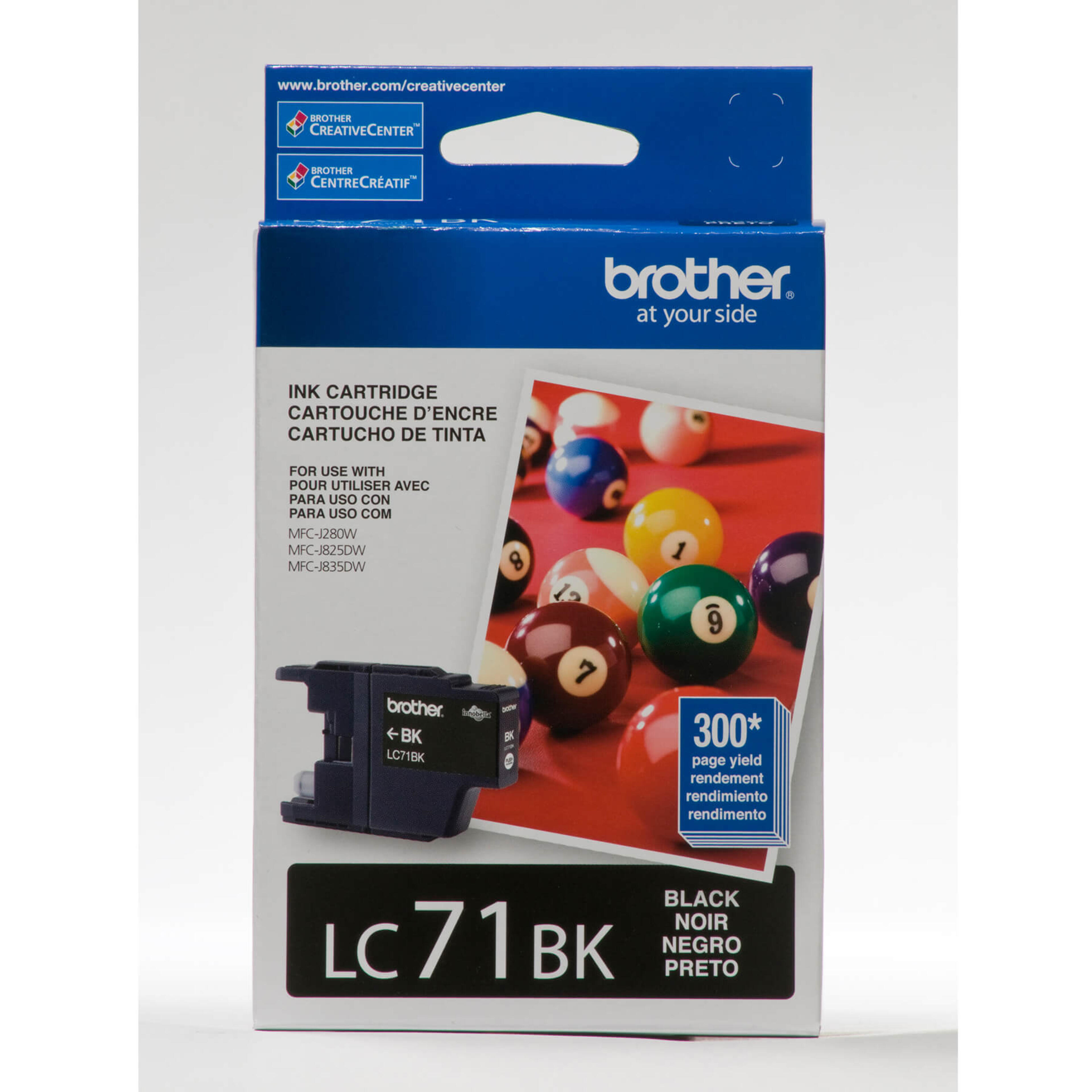 Brother LC71BKS Innobella Black Ink Cartridge, Standard Yield