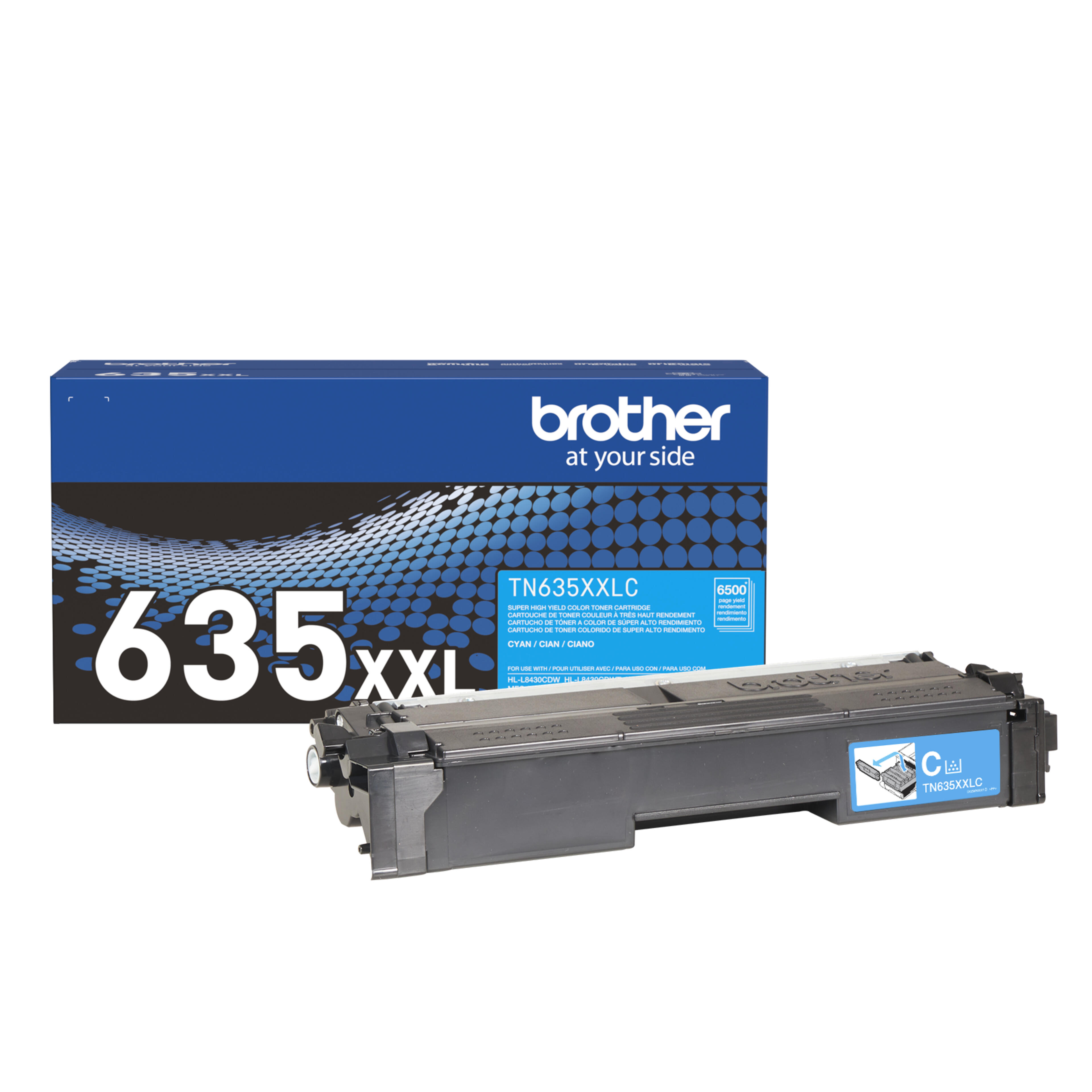 Brother Genuine TN635XXLC Super High Yield Cyan Toner Cartridge