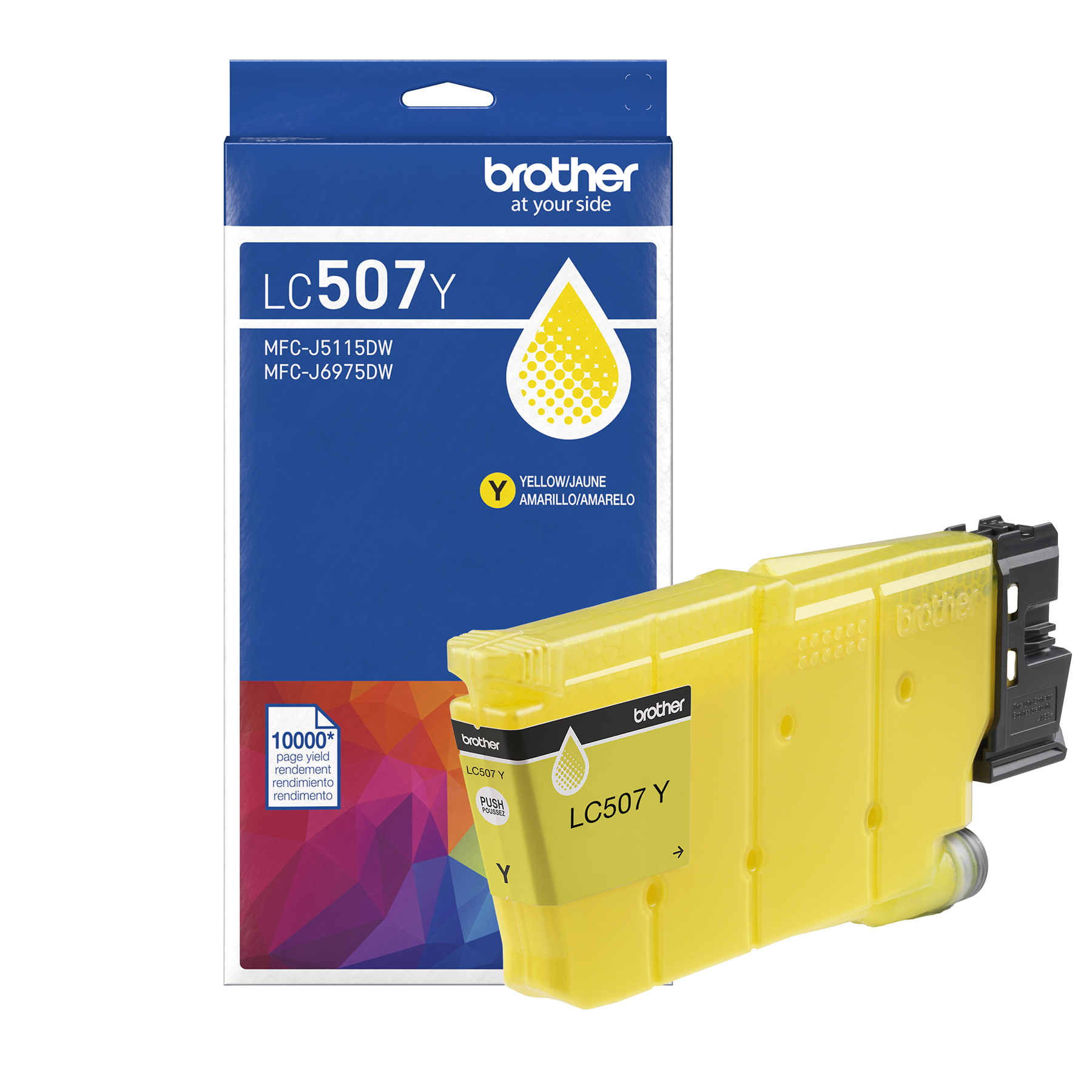 Brother Genuine LC507Y Ultra High Yield Yellow Ink Cartridge