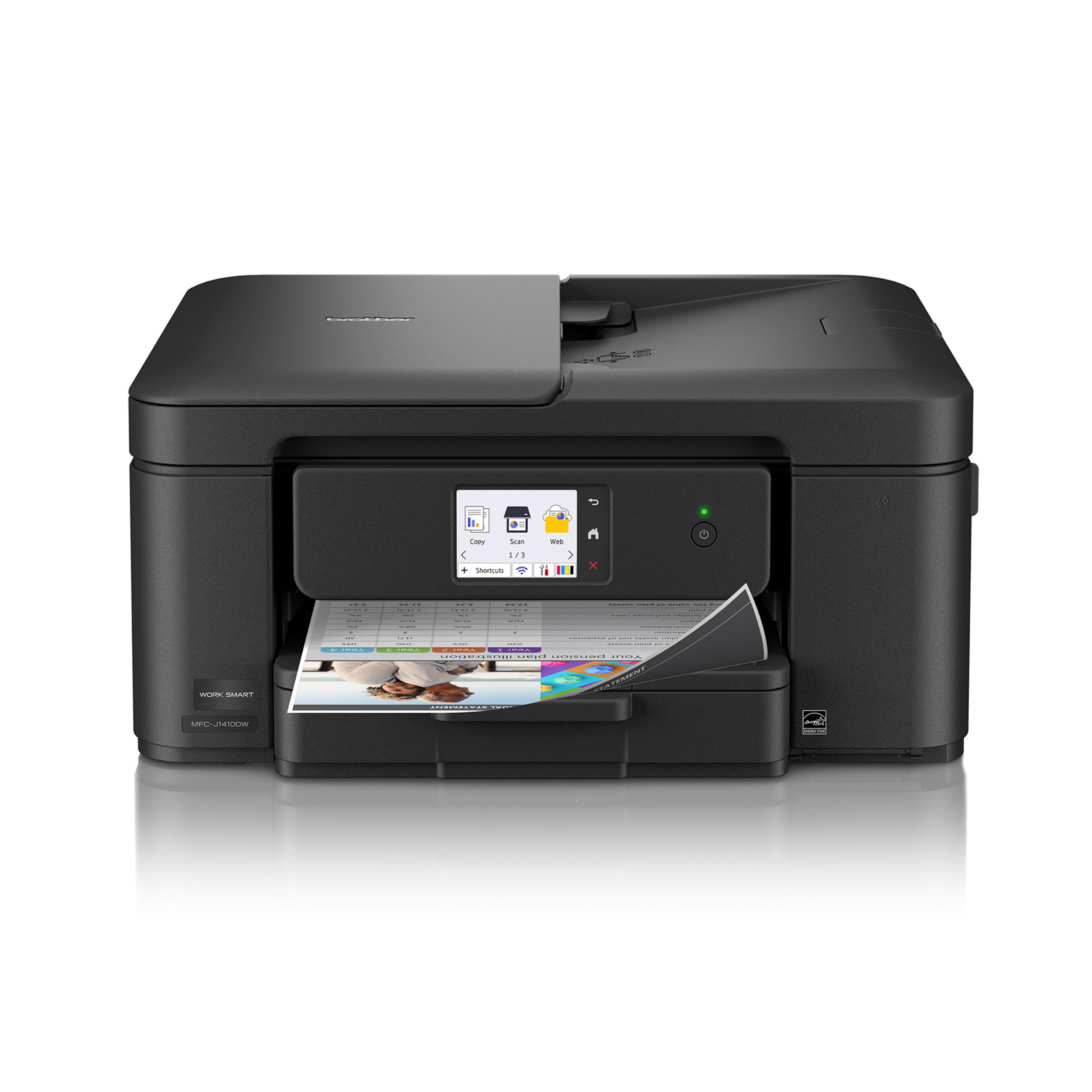 Brother Work Smart MFC-J1410DW Wireless Colour Inkjet All-in-One Printer with 2.7" Colour Touchscreen & Auto Duplex Printing