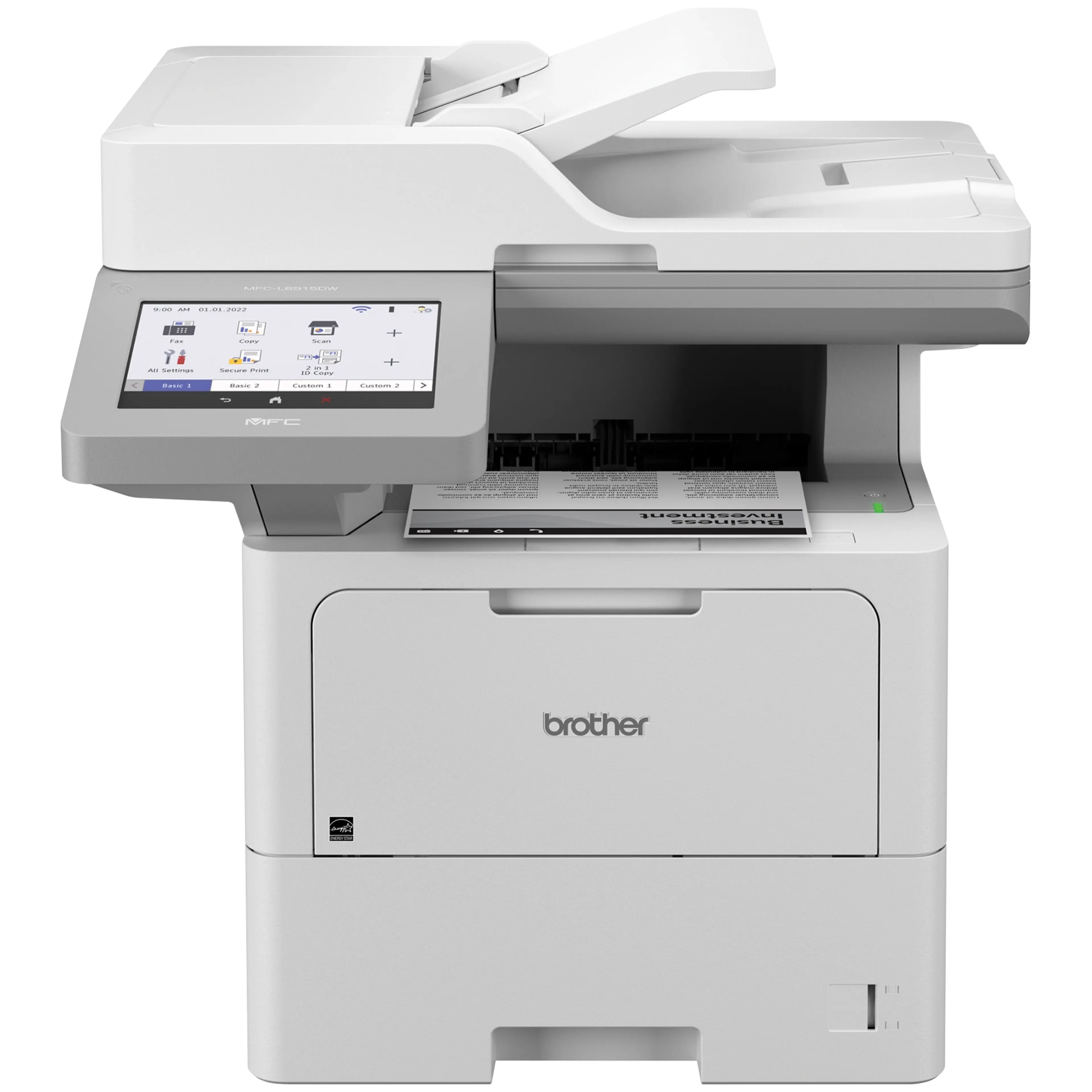 Brother MFC-L6915DW Enterprise Monochrome Laser All-in-One Printer with a Low Total Cost of Ownership, Advanced Security Features, and Large Paper Capacity