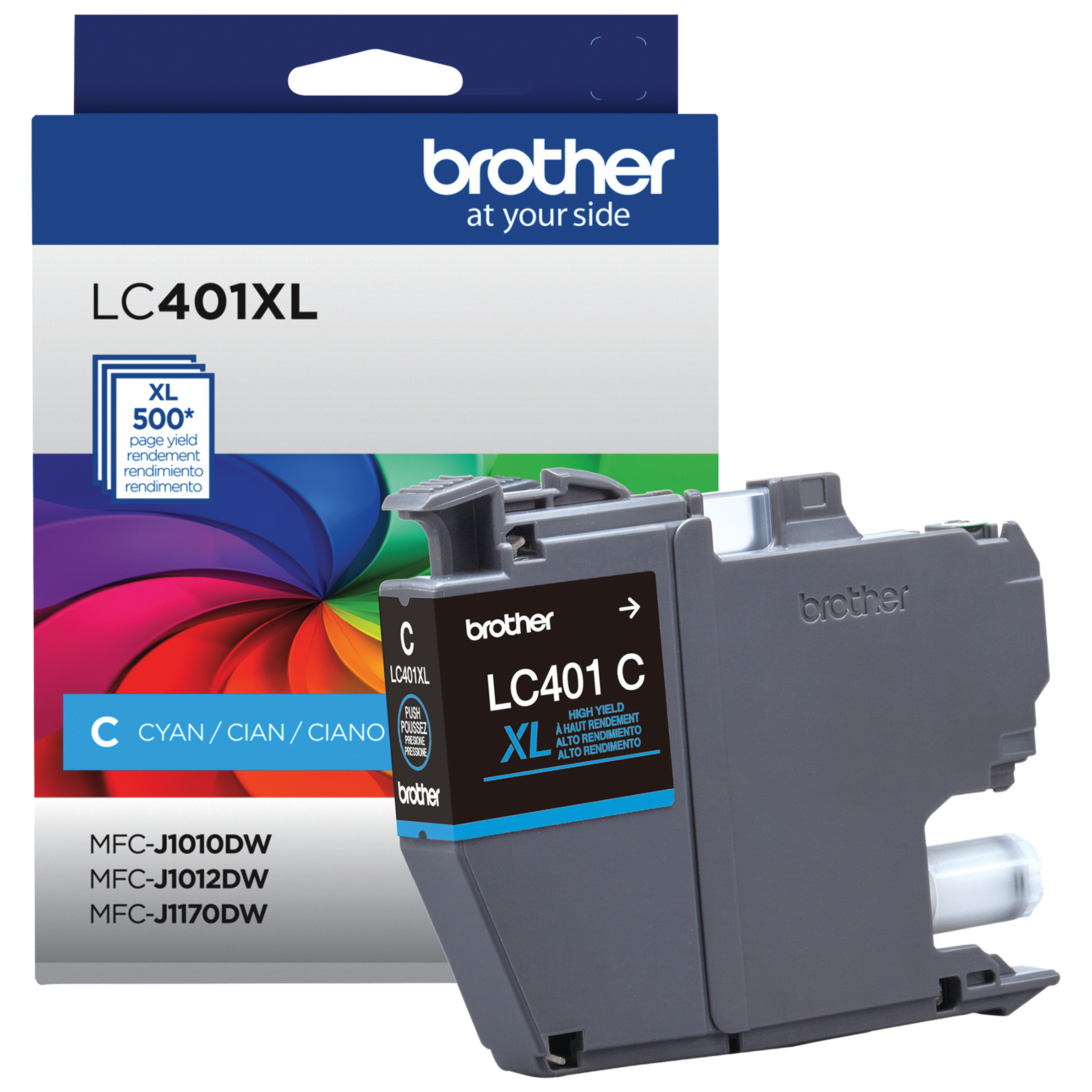 Brother Genuine LC401XLCS High-Yield Cyan Ink Cartridge