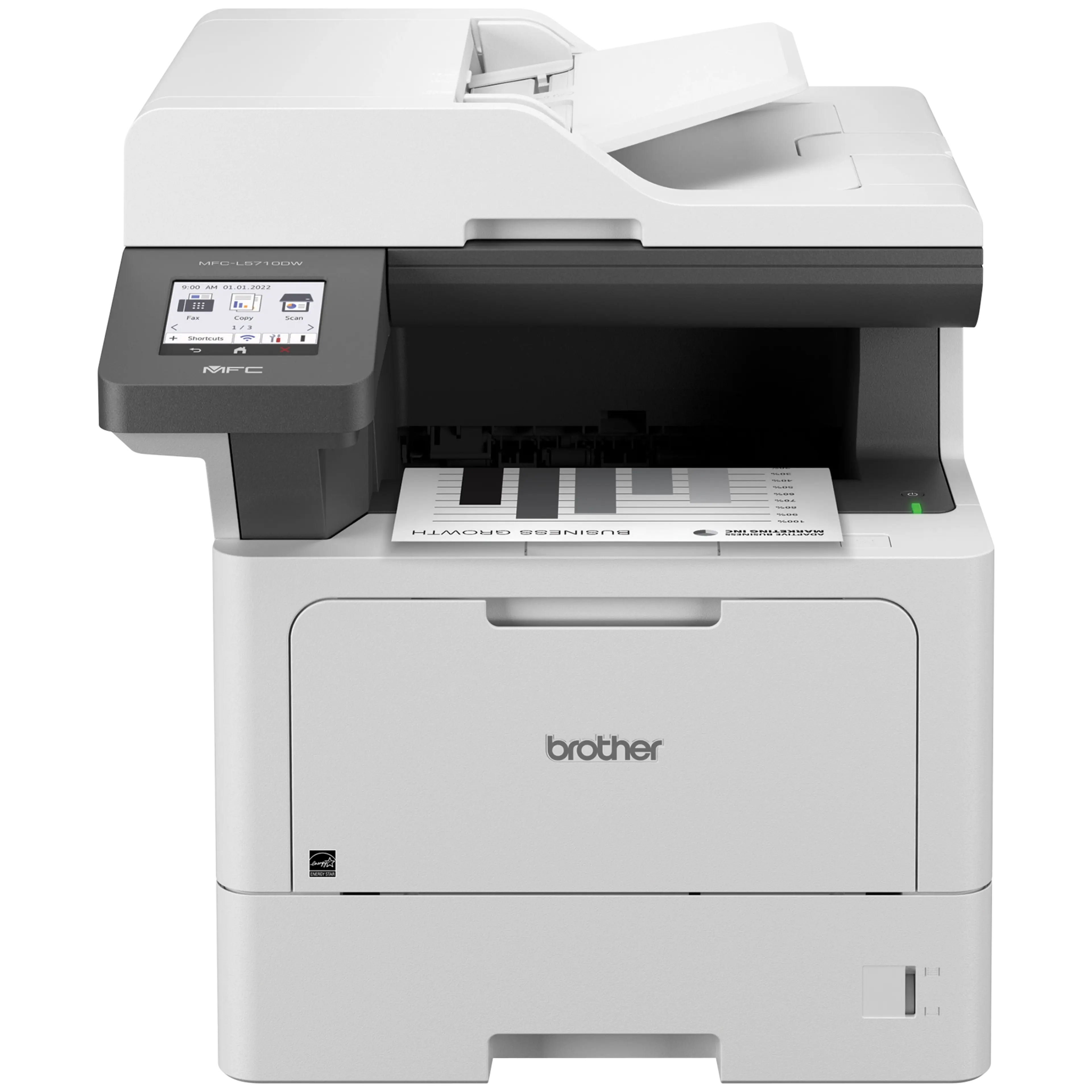 Brother MFC-L5710DW Business Monochrome Laser All-in-One Printer with Wireless Networking and Duplex Print, Scan, and Copy