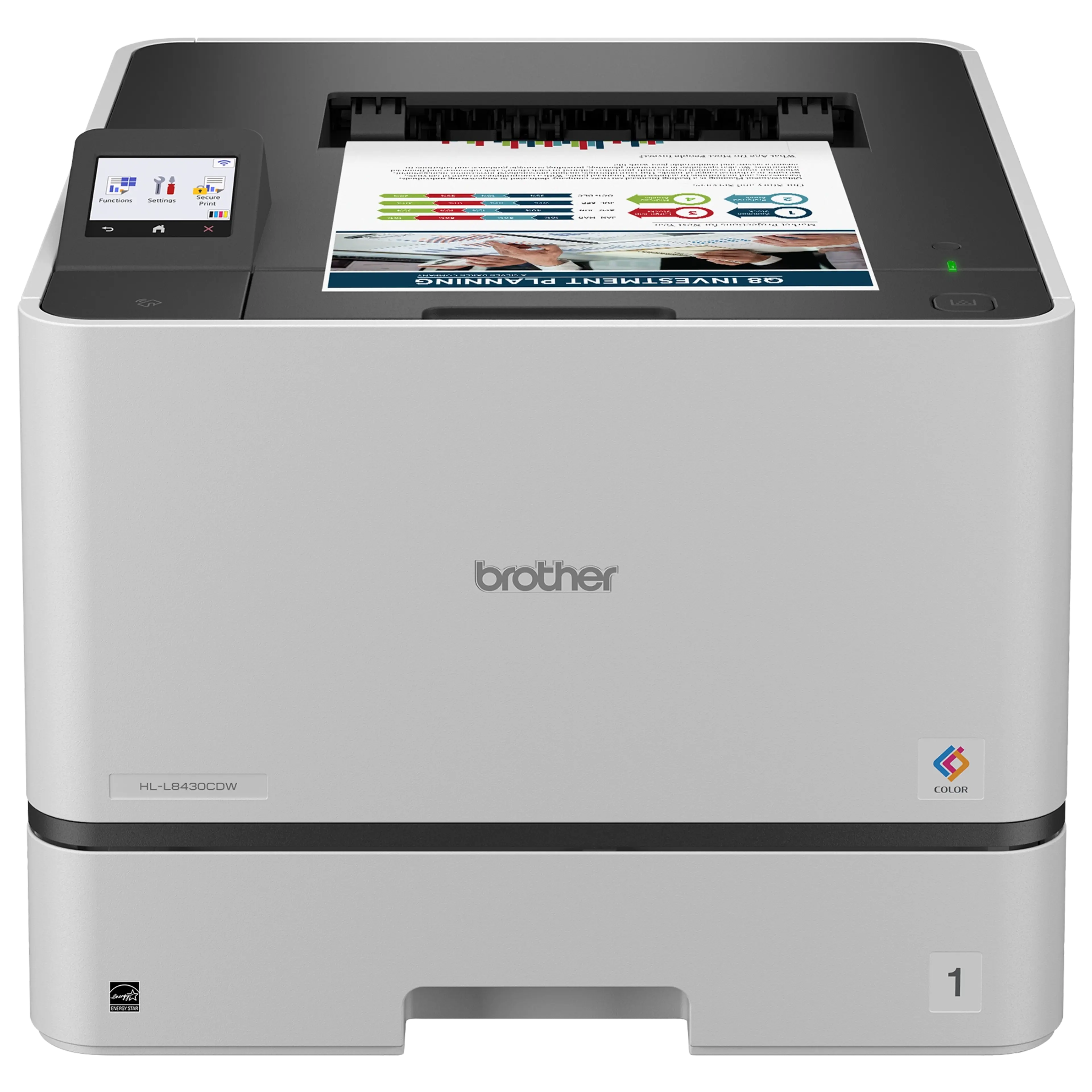 Brother HL-L8430CDW Business Colour Laser Printer with Low-Cost Printing and Wireless Networking