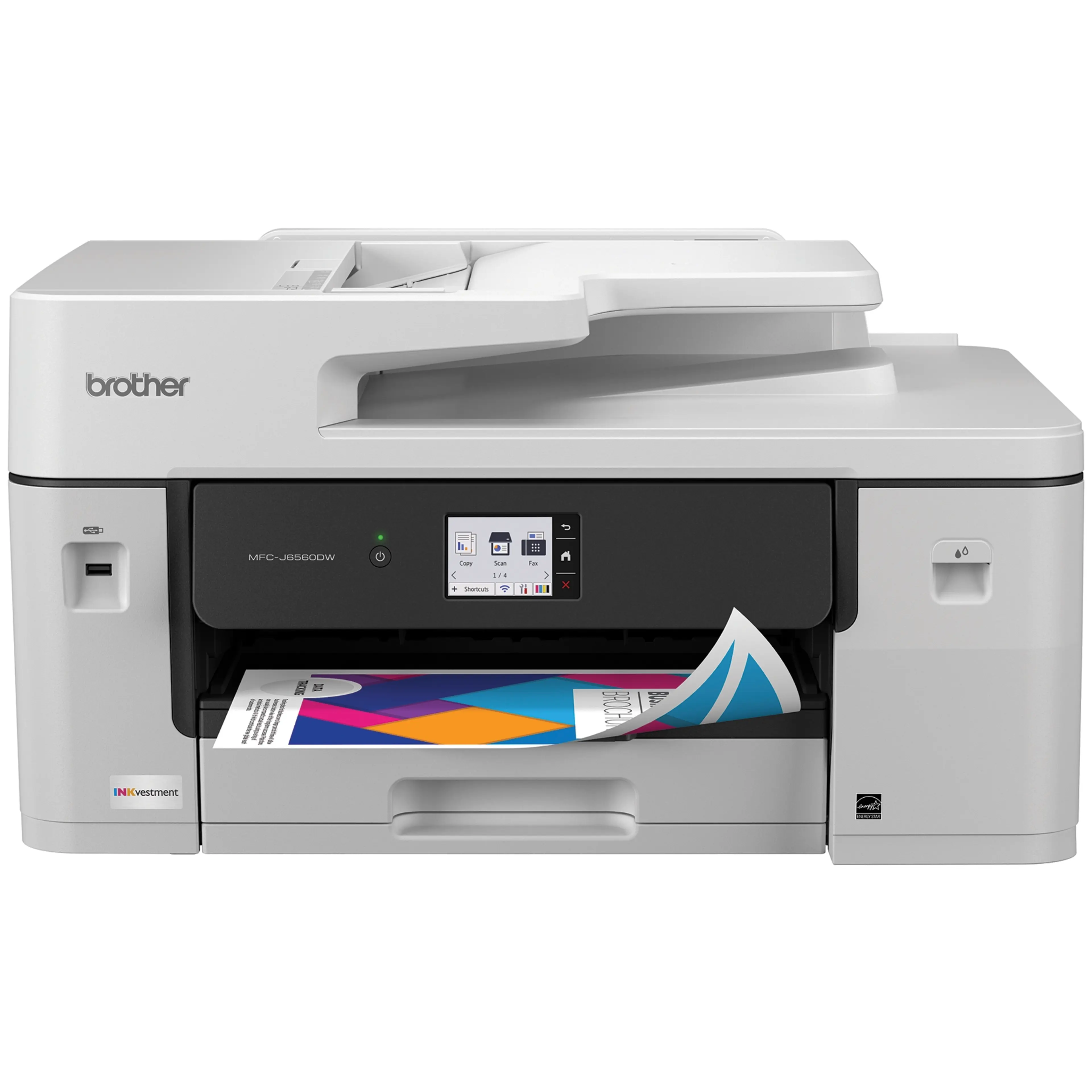 Brother INKvestment MFC-J6560DW Wireless Colour Inkjet All-in-One Printer with 11"x17" capabilities and 2.7" Colour Touchscreen