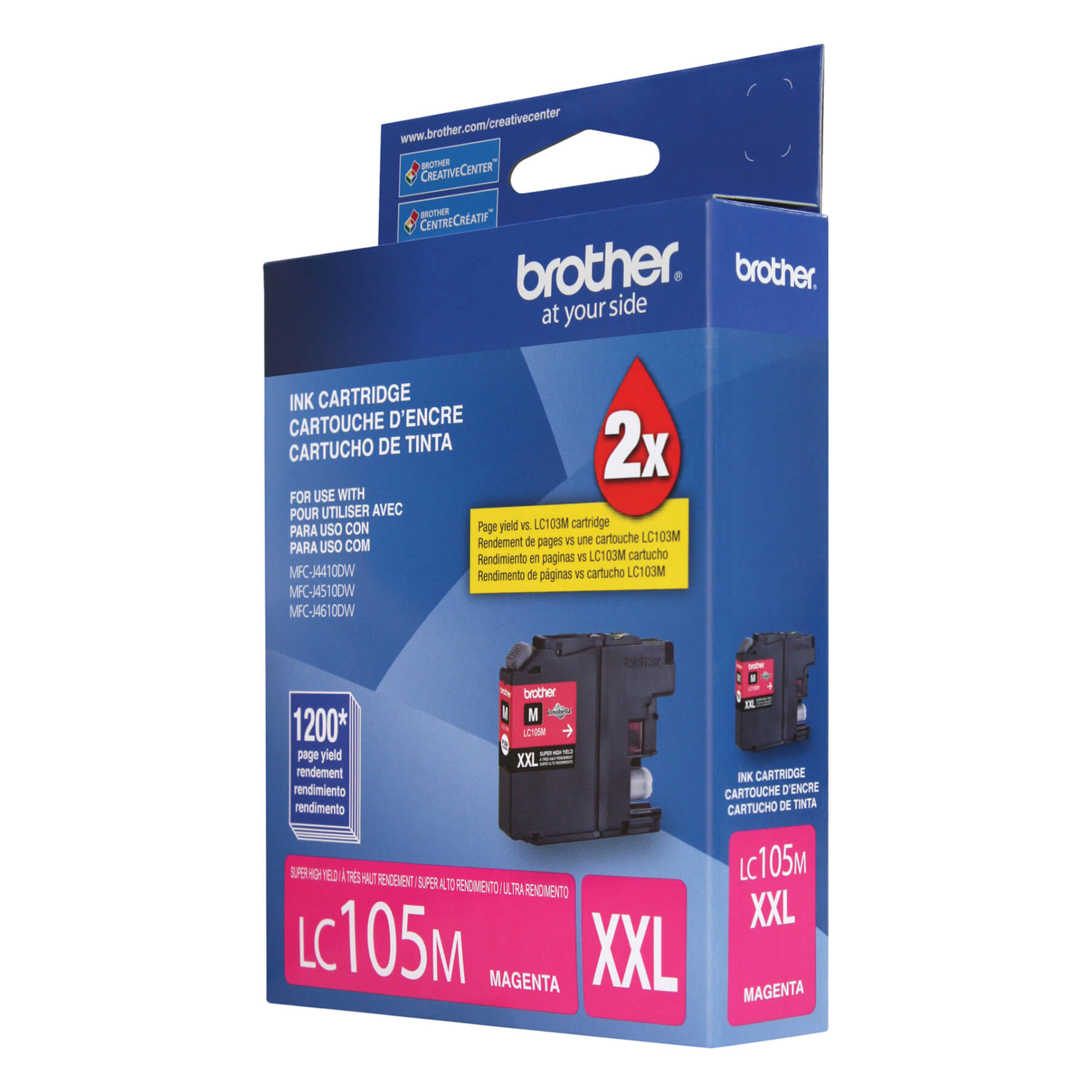 Brother LC105MS Innobella Magenta Ink Cartridge, Super High Yield (XXL Series)
