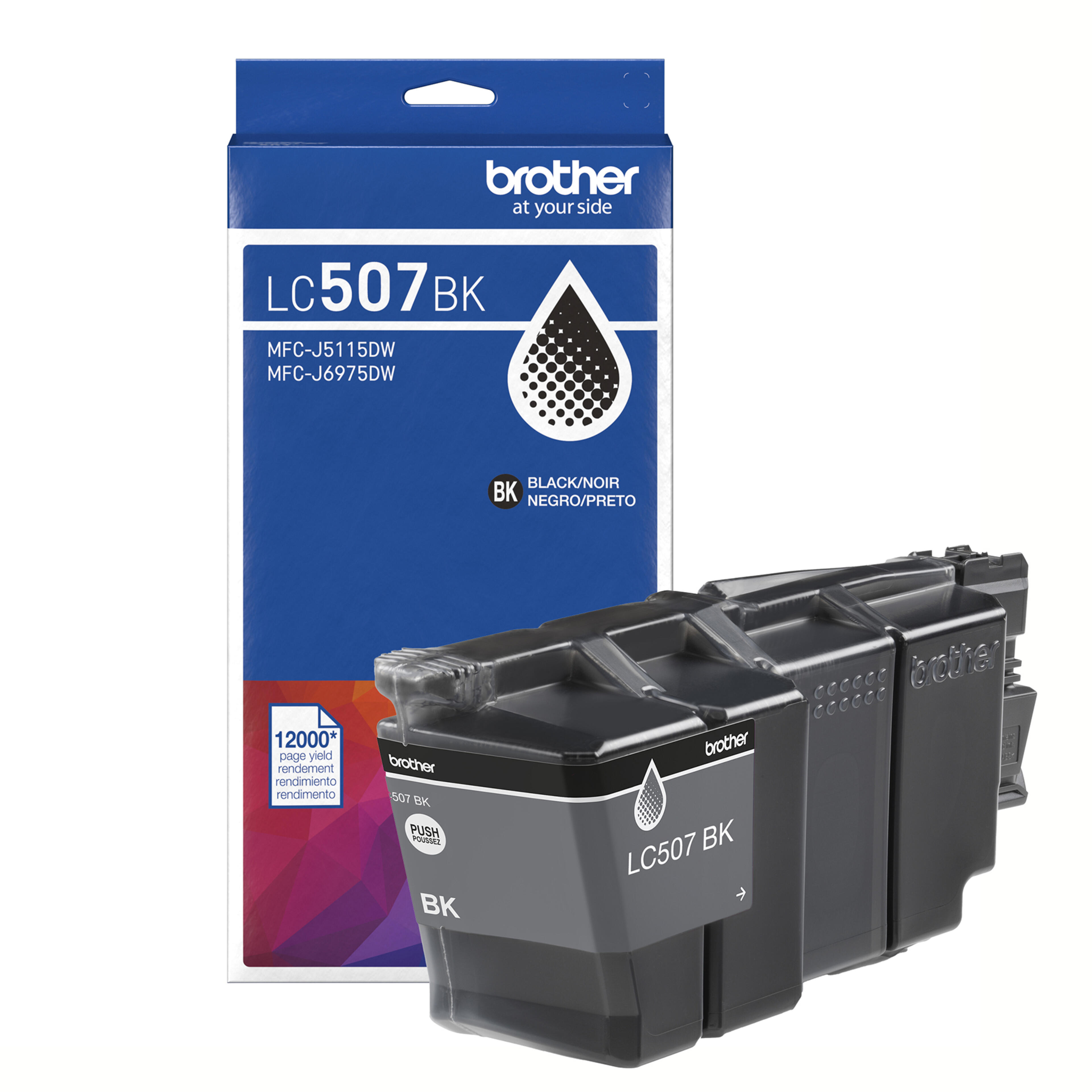 Brother Genuine LC507BK Ultra High Yield Black Ink Cartridge