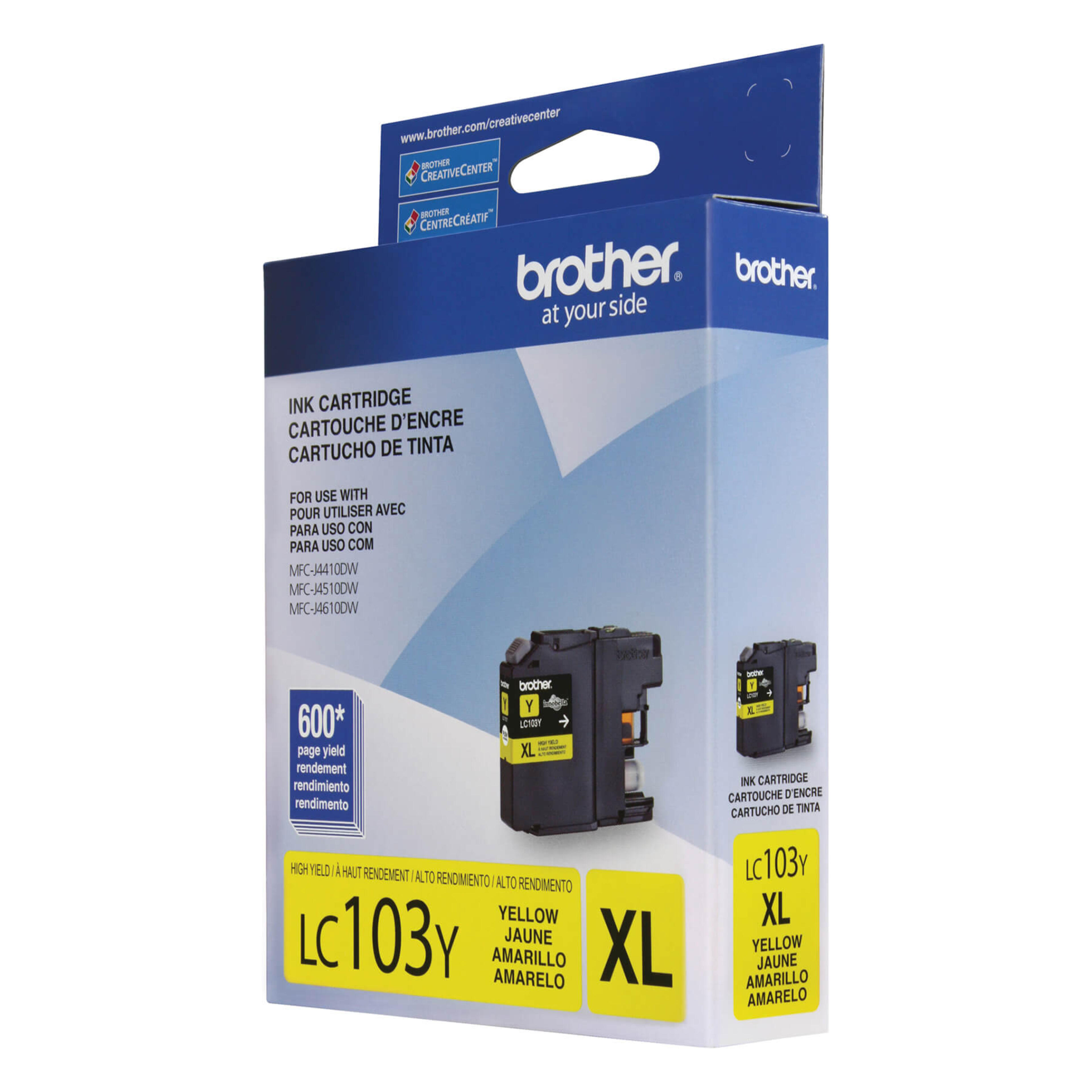 Brother LC103YS Innobella Yellow Ink Cartridge, High Yield (XL Series)