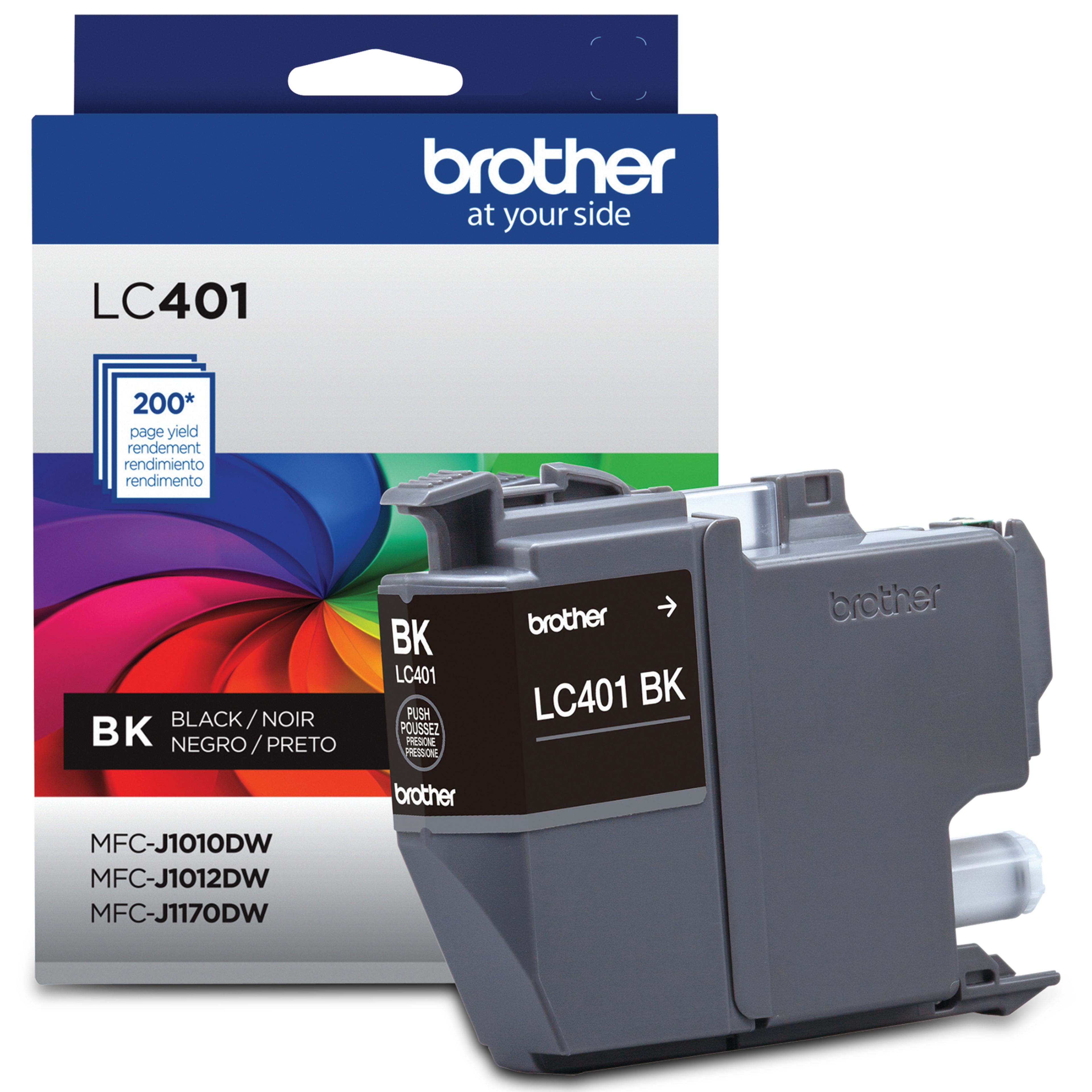 Brother Genuine LC401BKS Standard-Yield Black Ink Cartridge