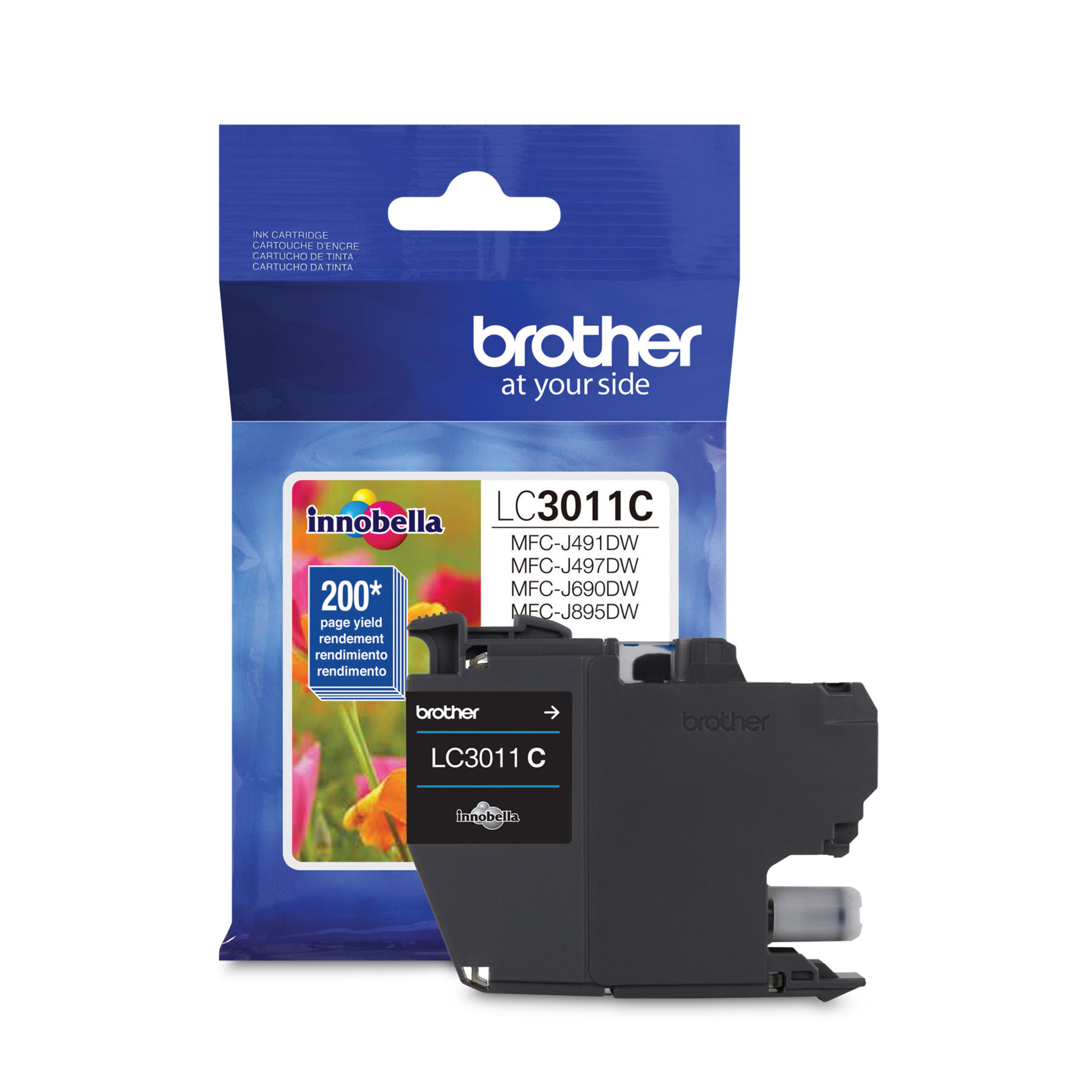 Brother LC3011CS Cyan Ink Cartridge, Standard Yield