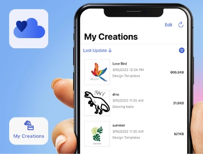 Trouvez des motifs, modifiez-les et
transférez-les, tout au même endroit.