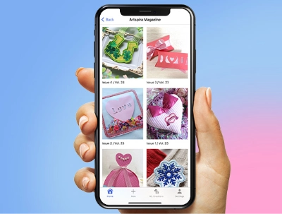 Transférez vos motifs via le réseau sans fil.