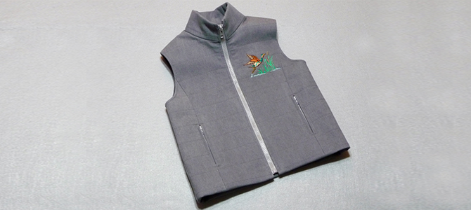 Veste matelassée avec poches zippées