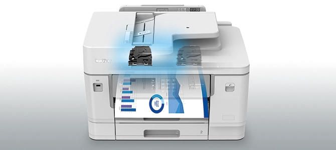 MFCJ6955DW - Features MAXIDRIVE Inkjet Technology.