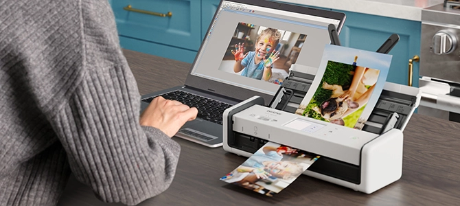 Scan and share on the go wirelessly with Brother Mobile Connect