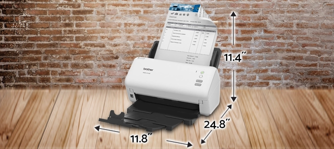 Scanner portátil de mesa, Duplex, ADS3100, - 1 UN