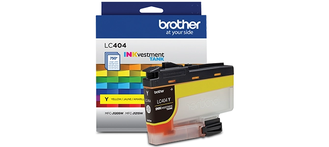 Les cartouches d'encre LC404YS et l'imprimante MFC-J1205W sont vraiment faites l'une pour l'autre.