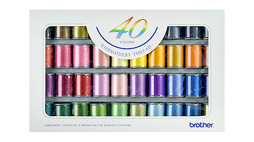 Brother SA740 40-Colour Embroidery Thread Set